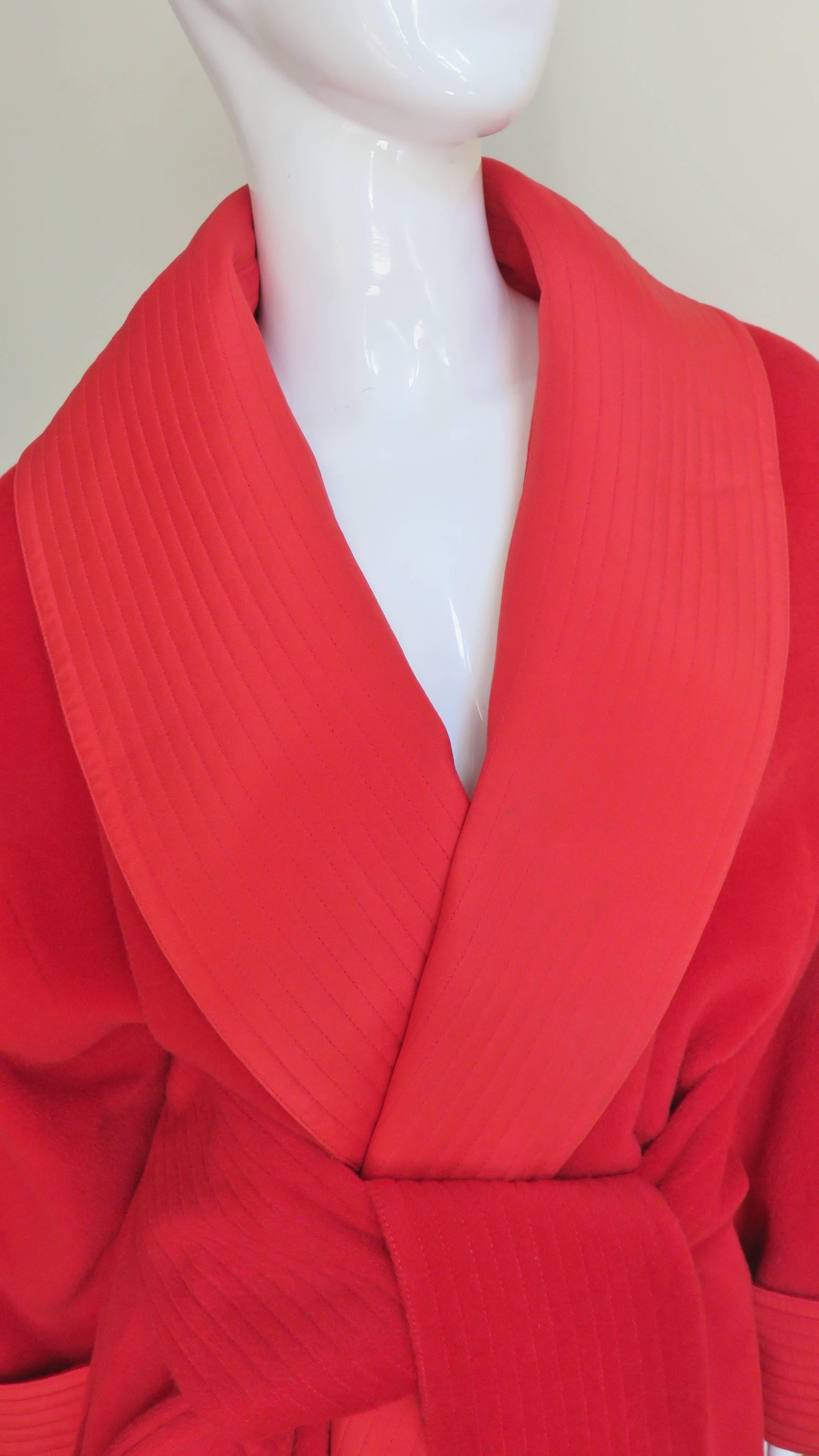 Women's 1990s Gianni Versace Belted Wrap Jacket