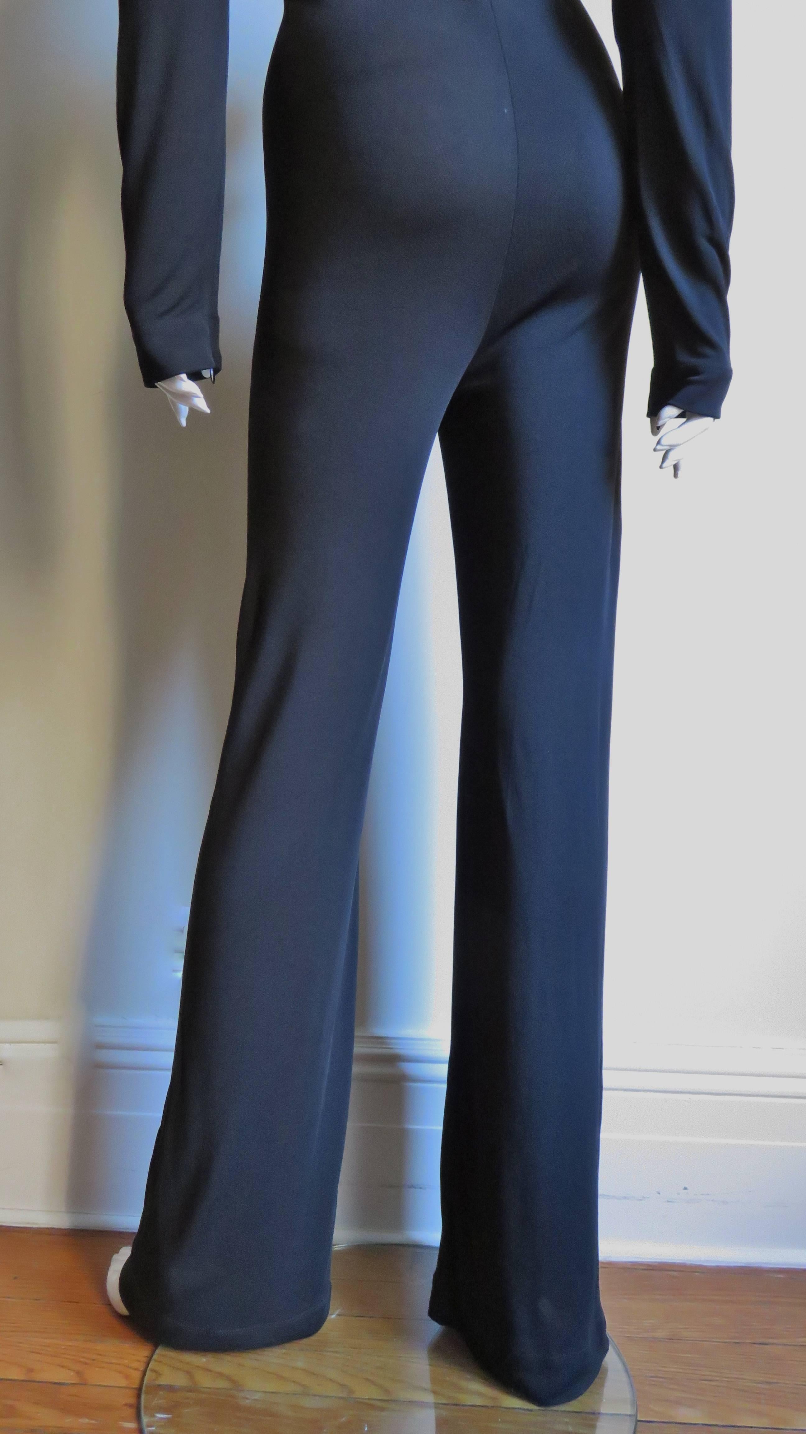 Jean Paul Gaultier Leather Collar Jumpsuit  2