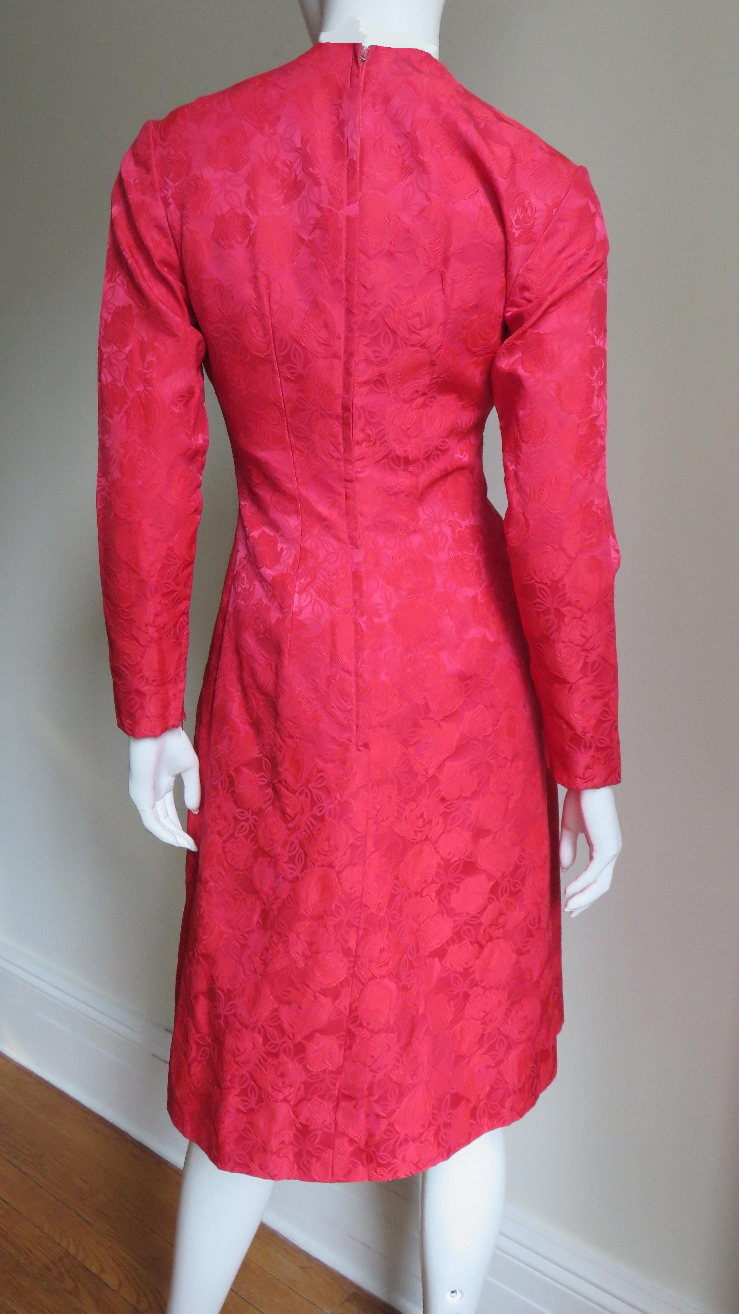 Suzy Perette New Damask Dress and Overdress 1950s 9