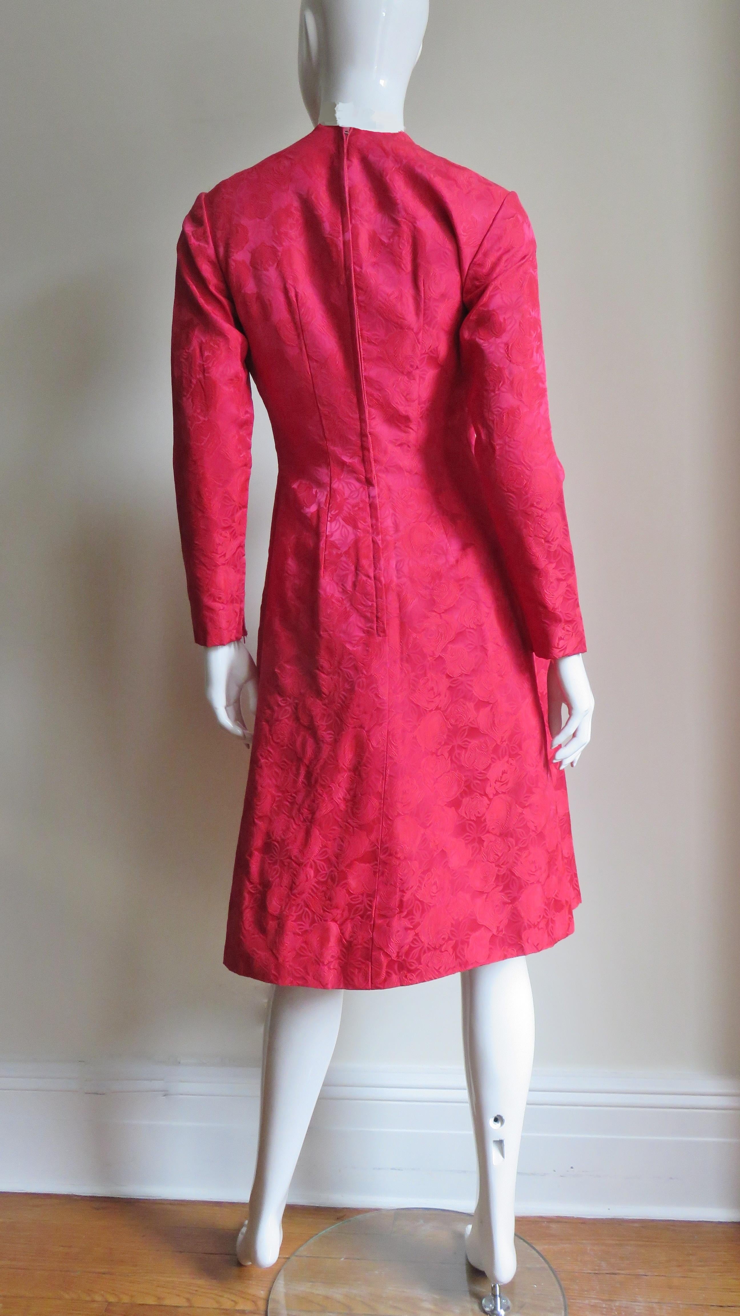 Suzy Perette New Damask Dress and Overdress 1950s 11