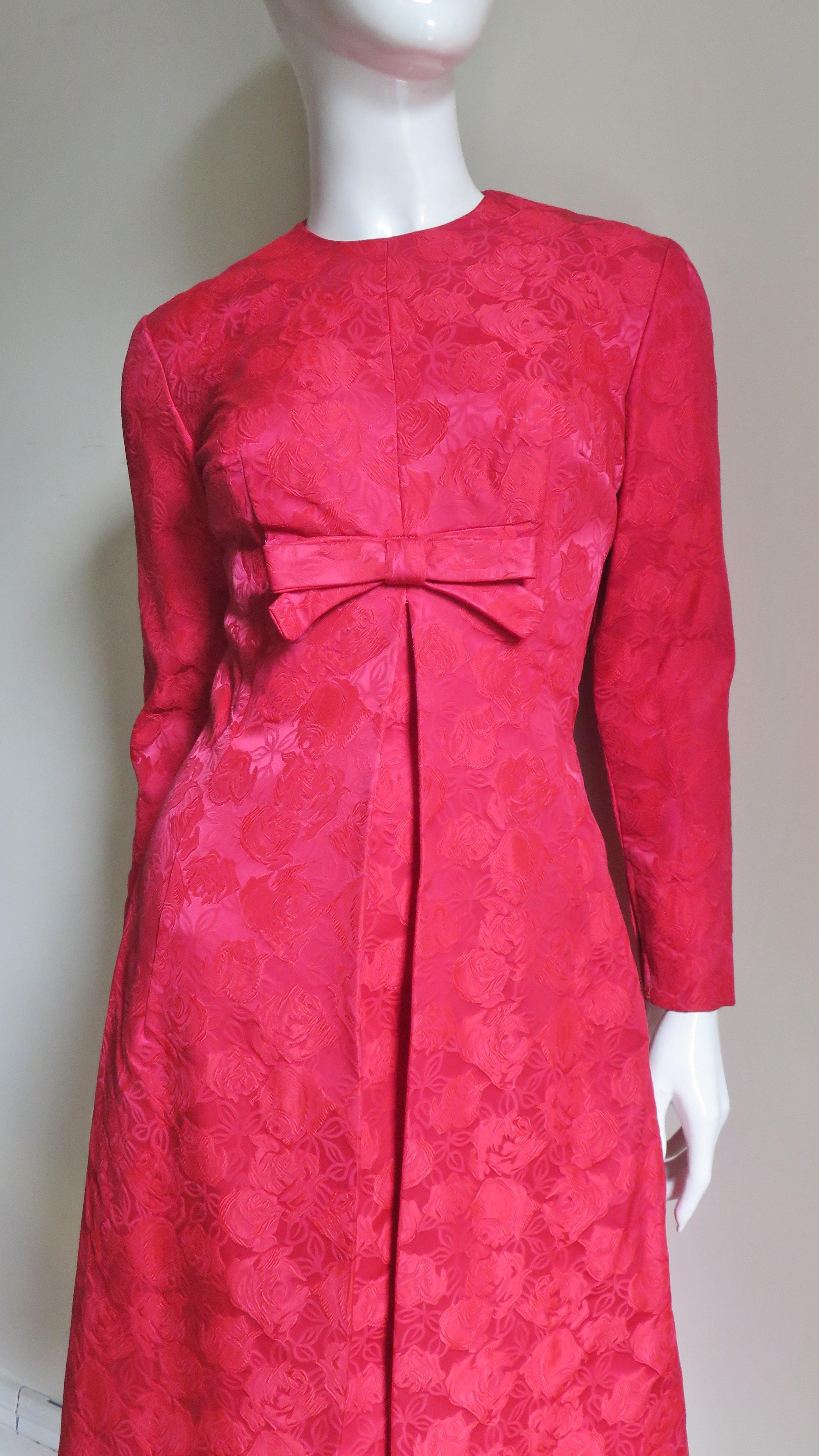 Suzy Perette New Damask Dress and Overdress 1950s 1