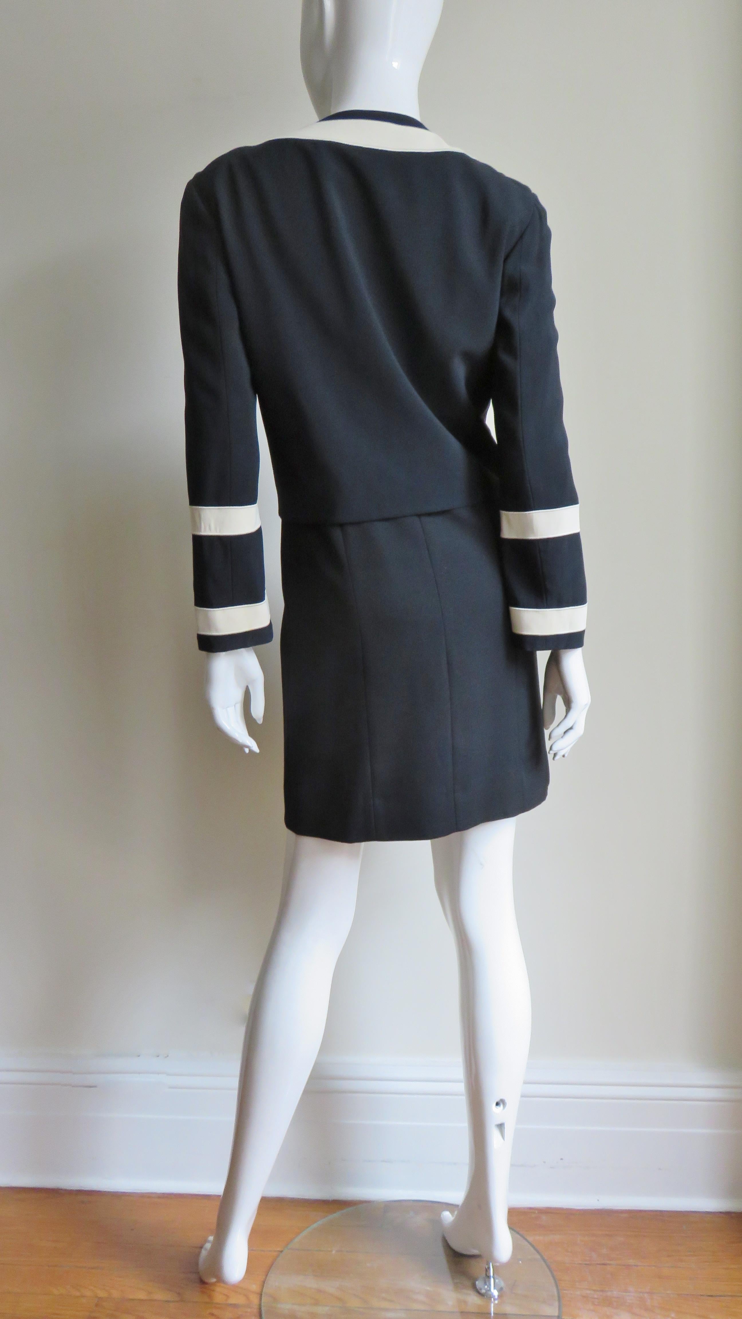 Moschino Couture Color Block Letter Dress and Jacket For Sale 11