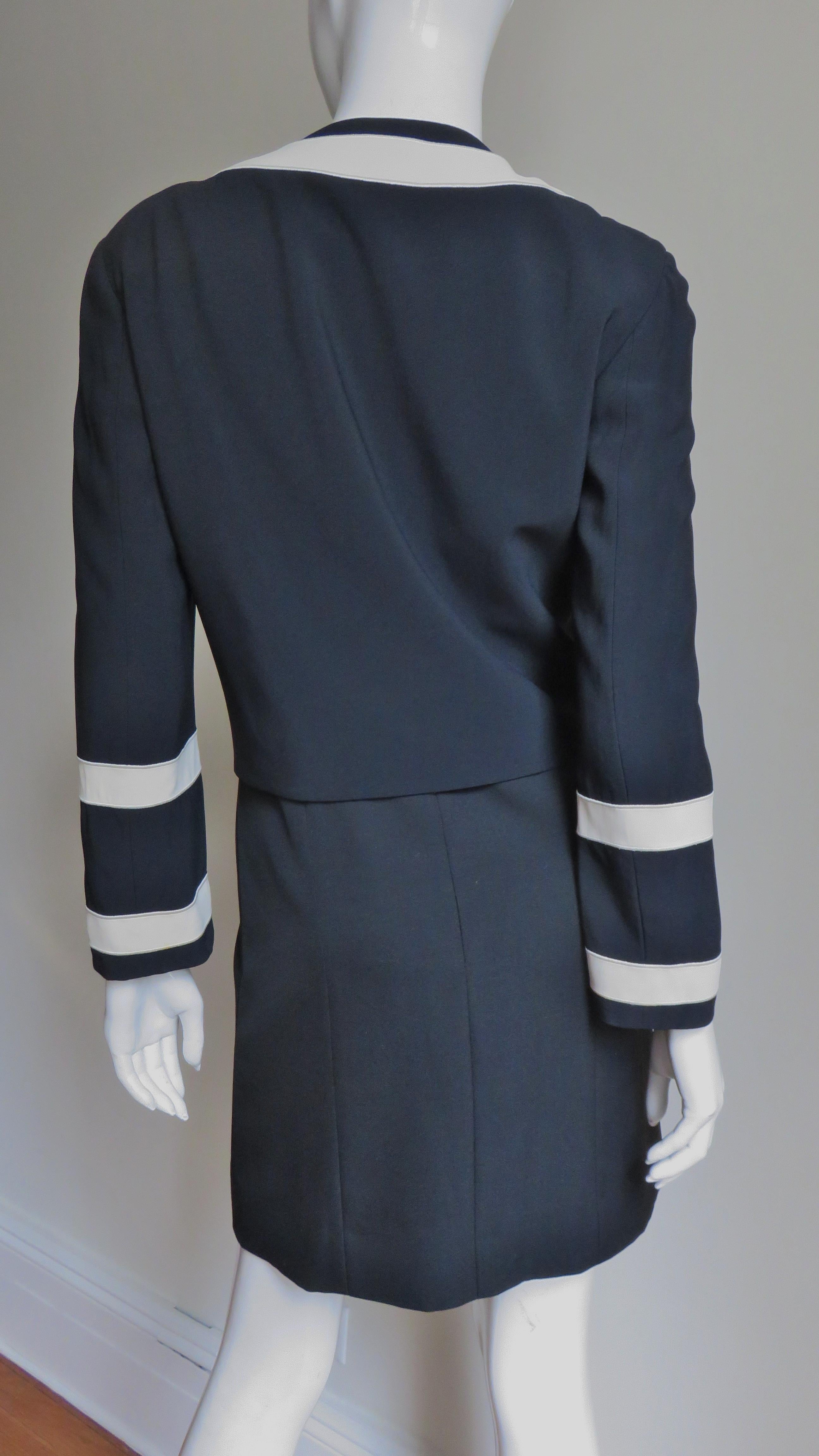 Moschino Couture Color Block Letter Dress and Jacket 7