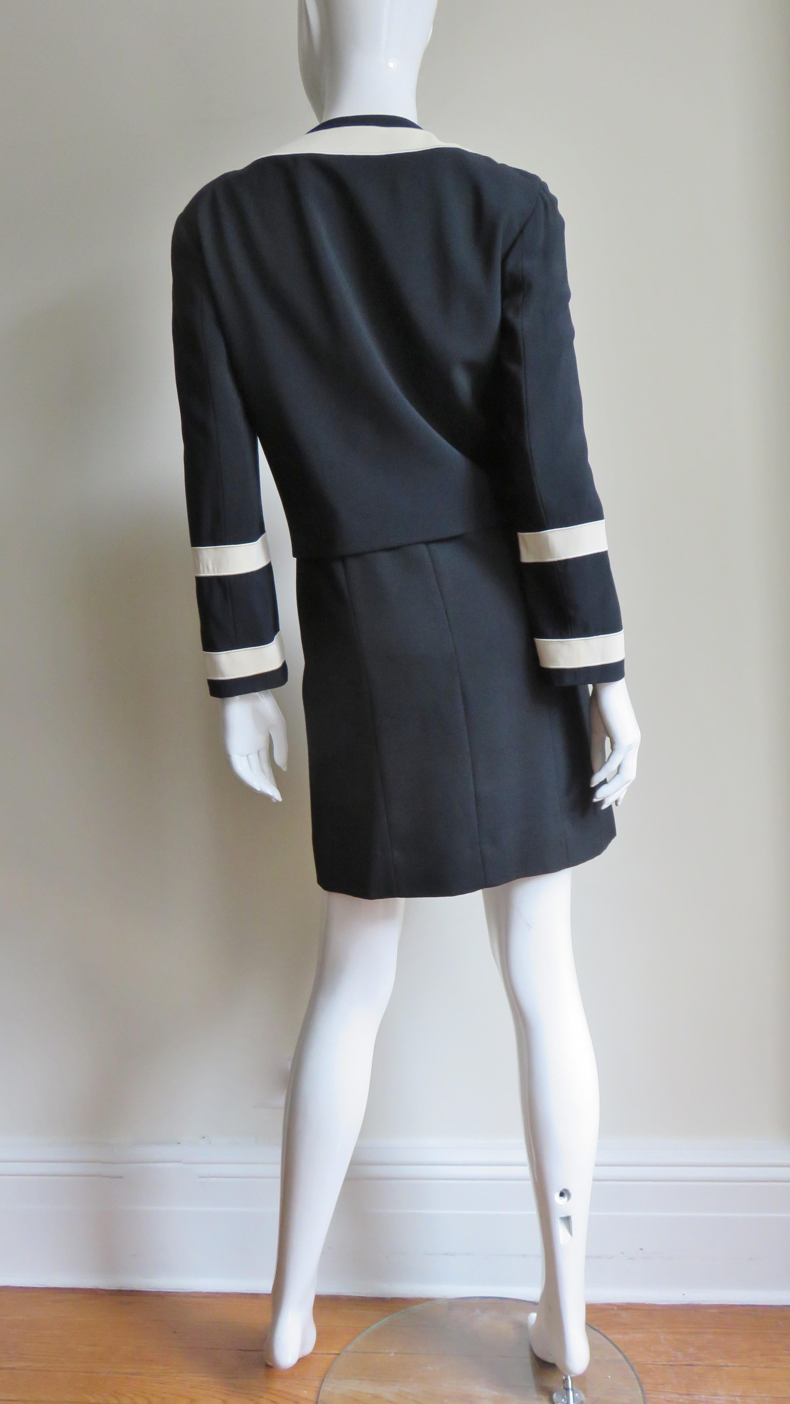 Moschino Couture Color Block Letter Dress and Jacket For Sale 6