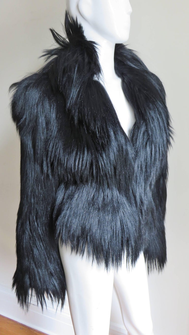 Alexander McQueen New Fur Jacket A/W 1999 For Sale at 1stdibs