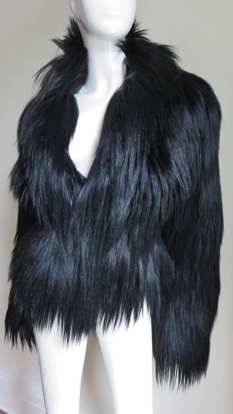 Alexander McQueen New Fur Jacket A/W 1999 For Sale at 1stdibs