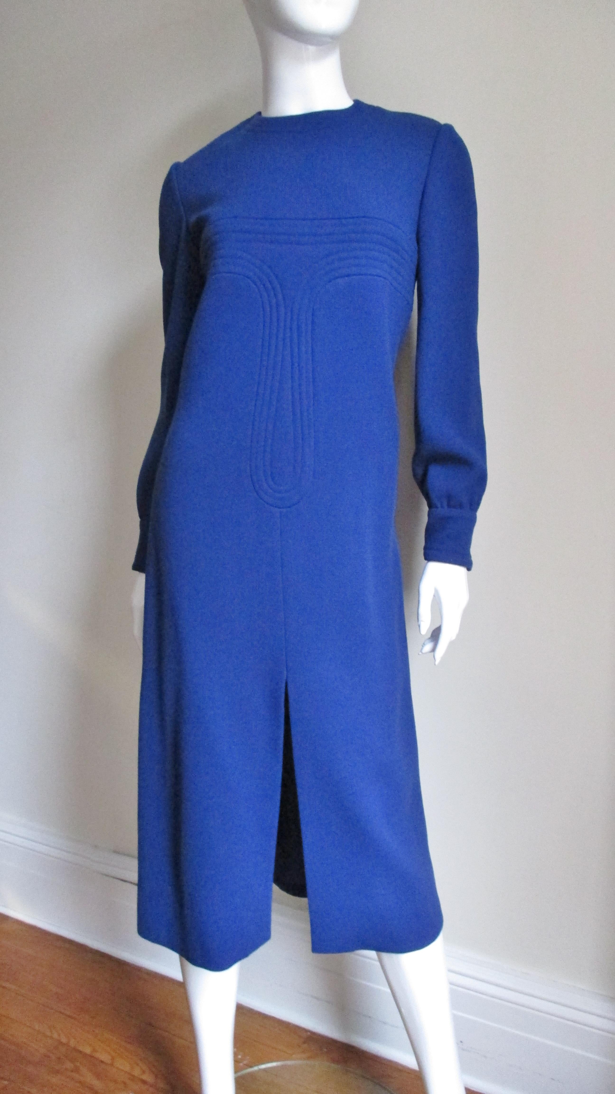 1960's Pierre Cardin Dress with Trapunto Embroidery 3