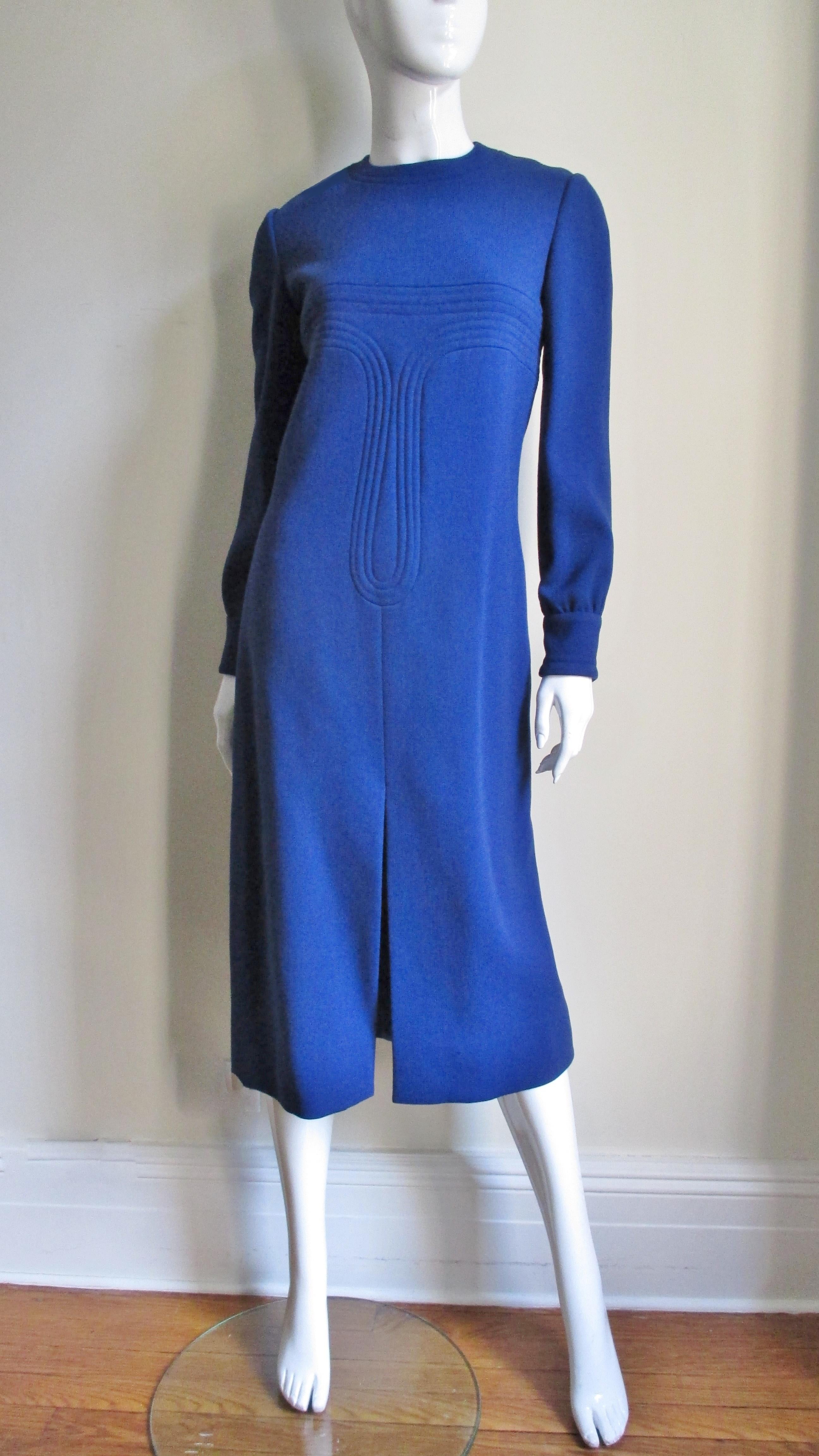 1960's Pierre Cardin Dress with Trapunto Embroidery 4