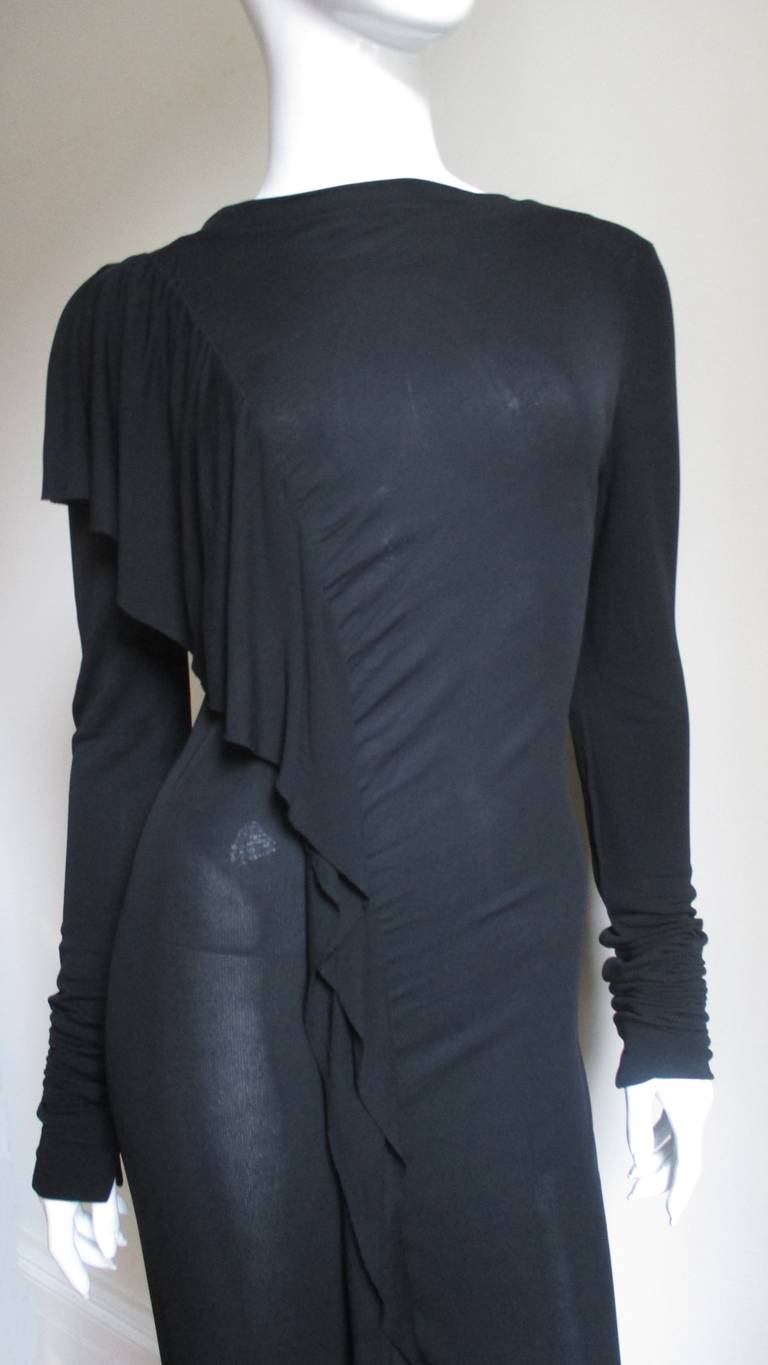Black Jean Paul Gaultier Maxi Dress  For Sale