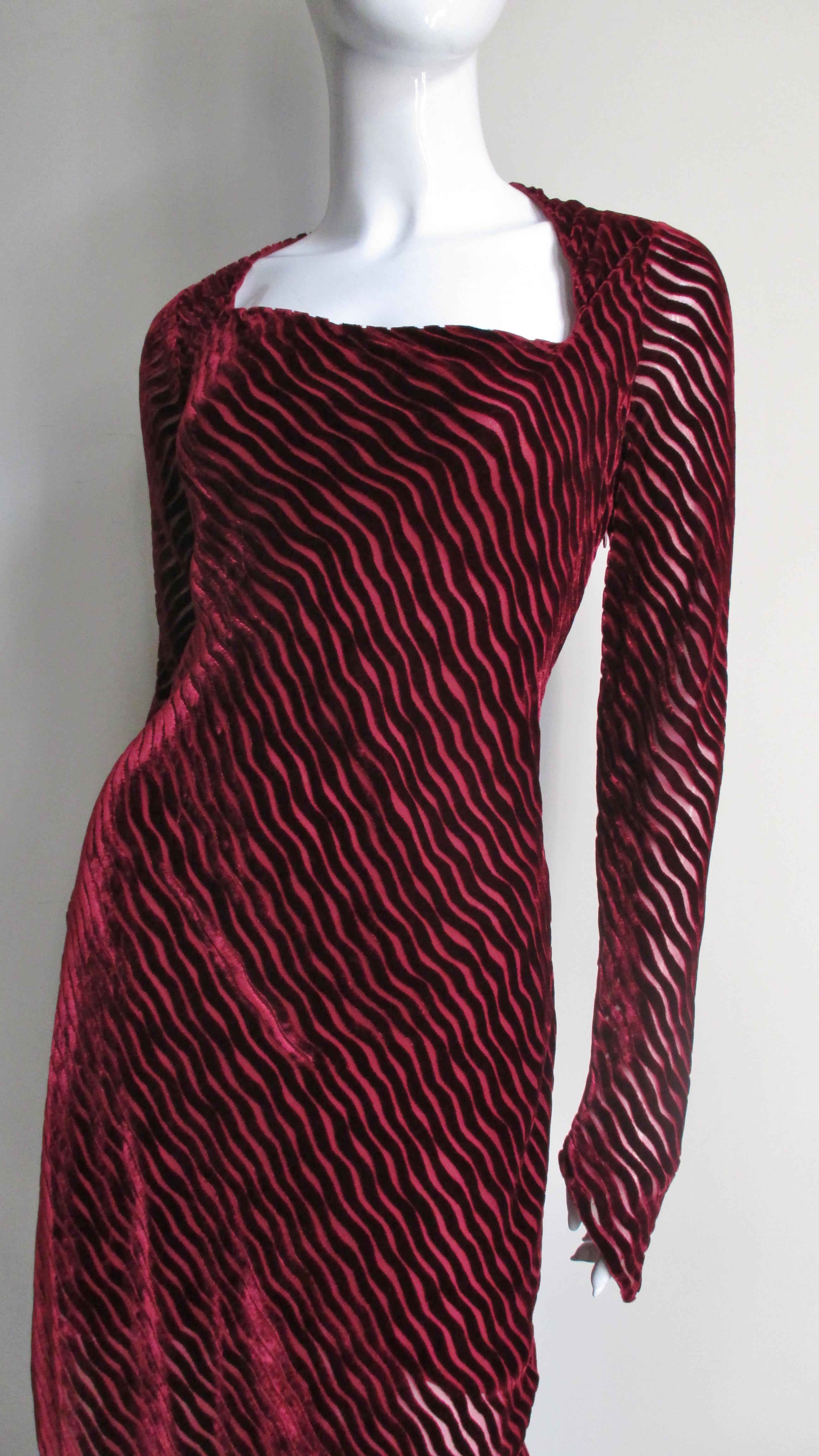 Black Karl Lagerfeld Asymmetric Silk Dress