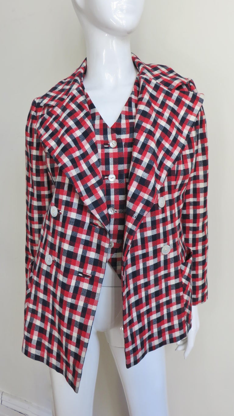 Don Loper 1960s Jacket and Vest For Sale 3