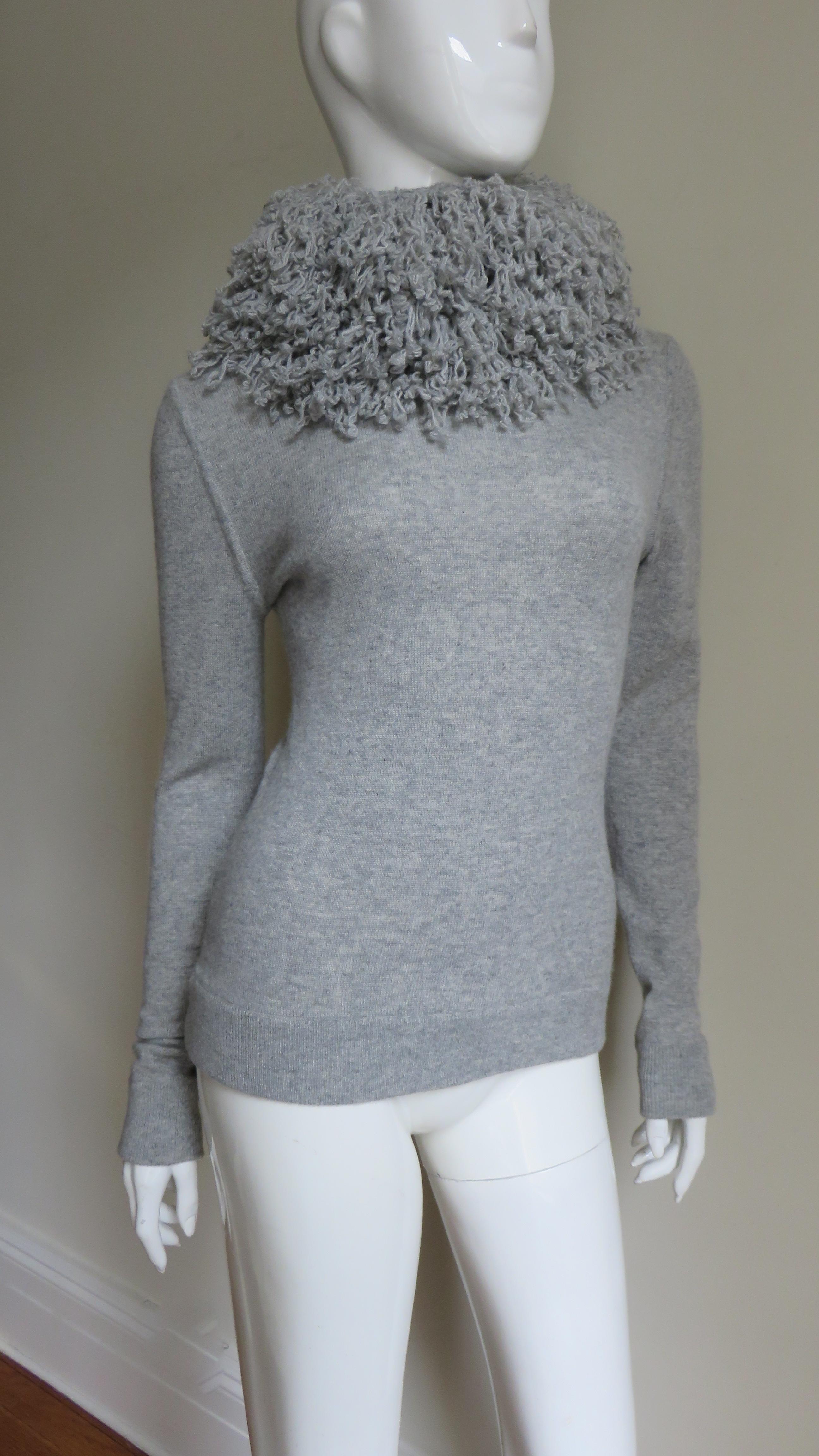 Women's Laura Biagiotti New Cashmere Sweater 1990s For Sale