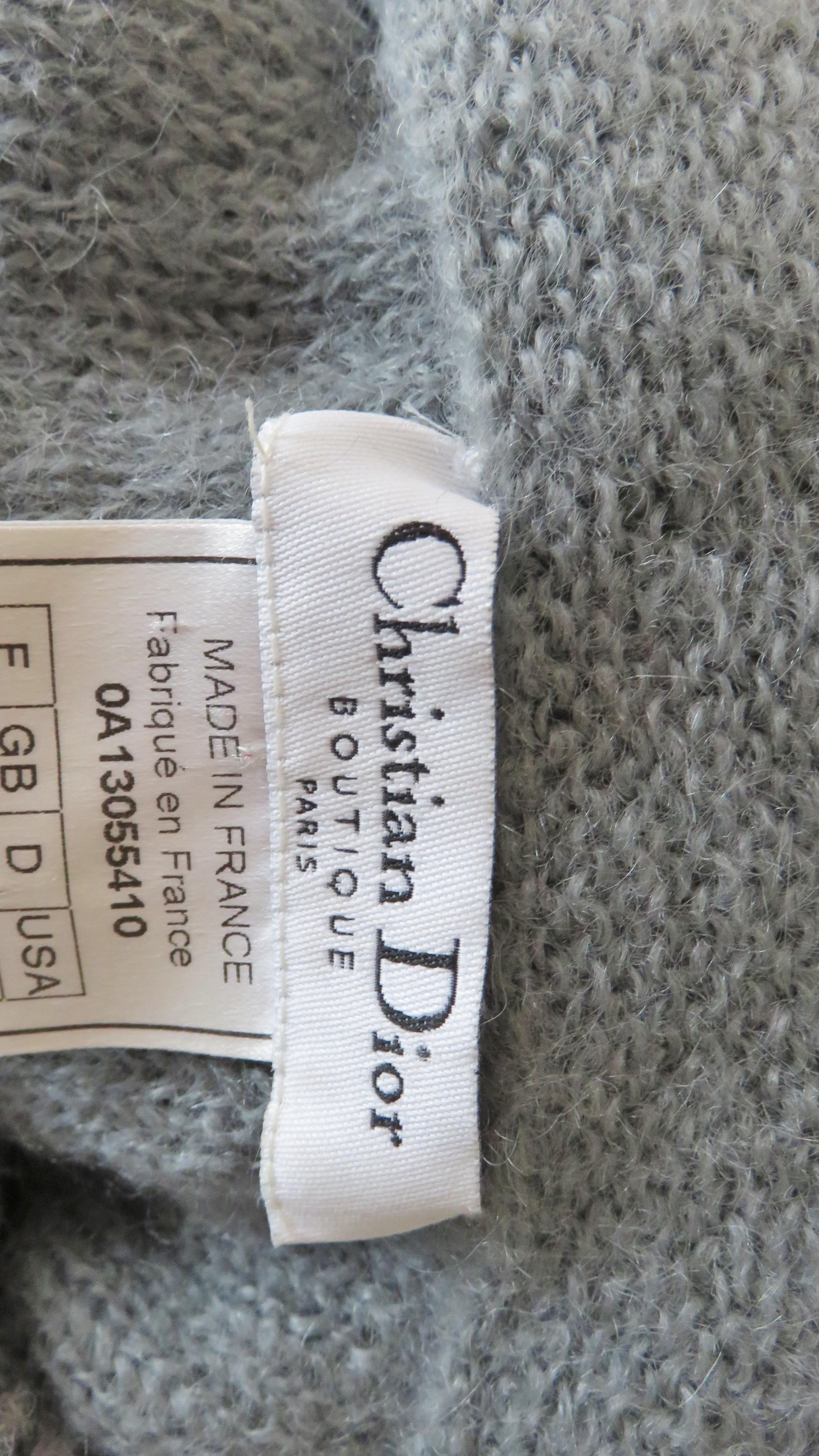 John Galliano for Christian Dior Boutique Applique Sweater 1990s For Sale 10