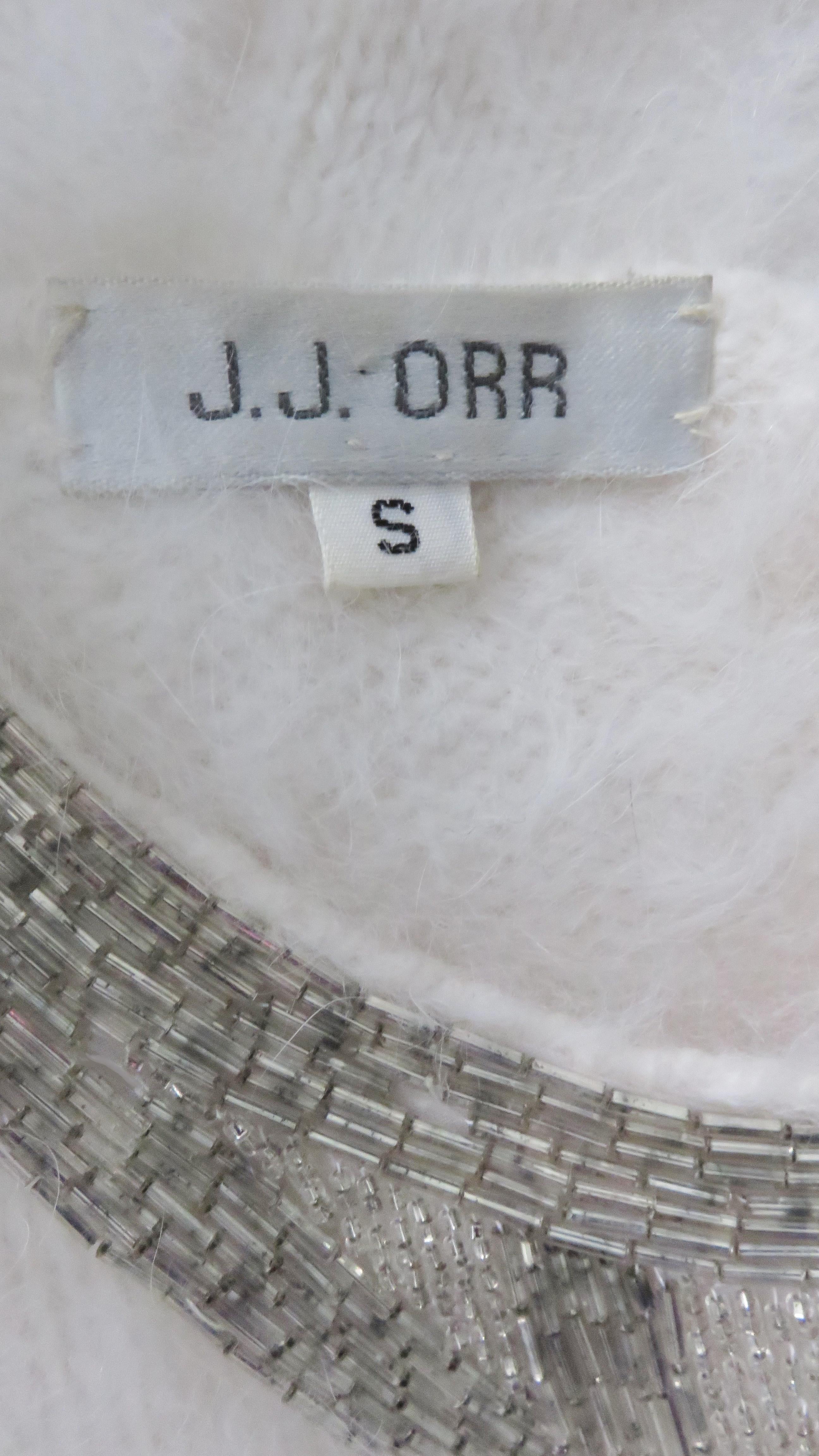 New Vintage 1980s J. Orr White Angora Sweater 7