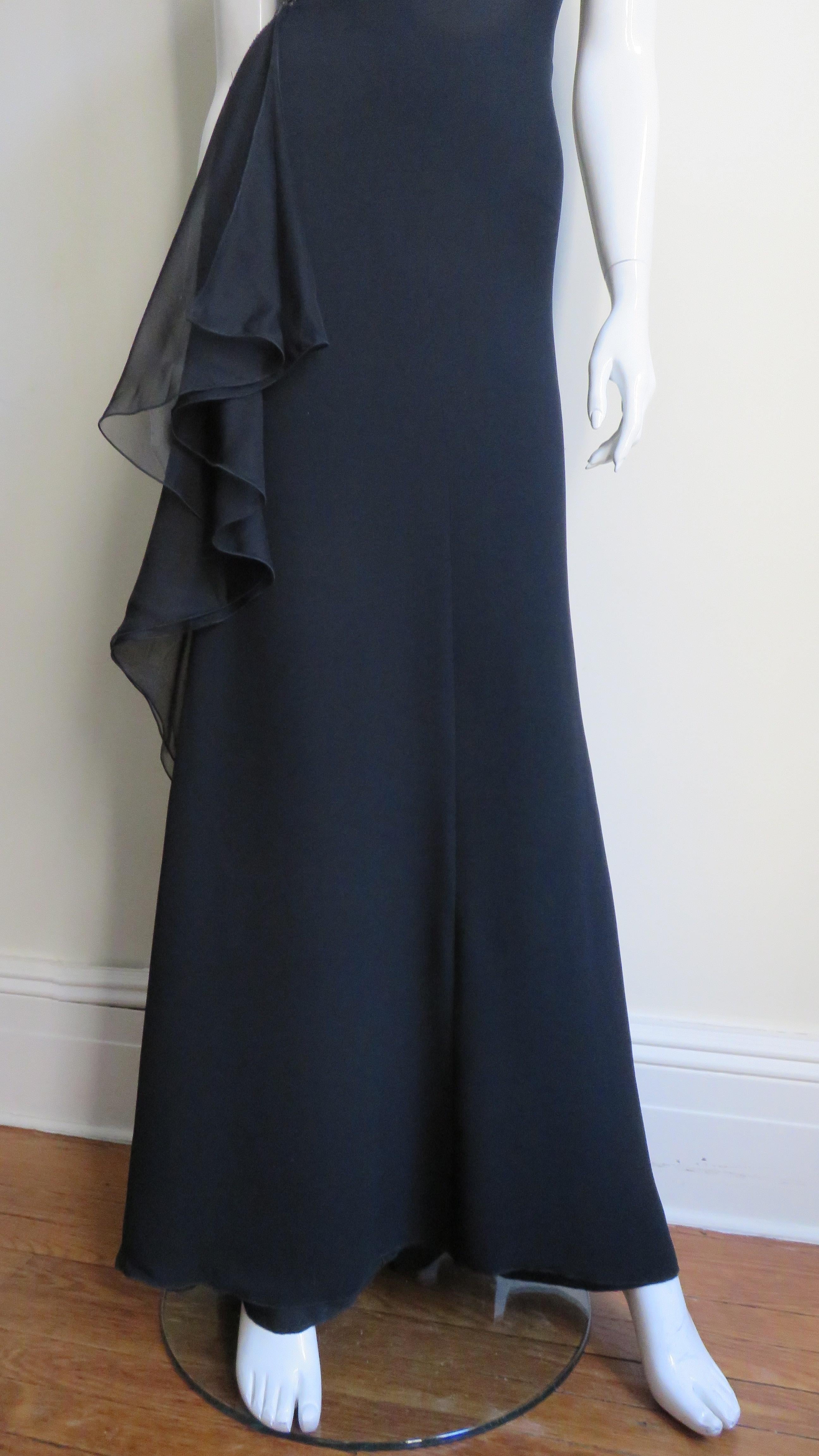 Valentino Sheer Side Silk Slip Gown SS 2000 1