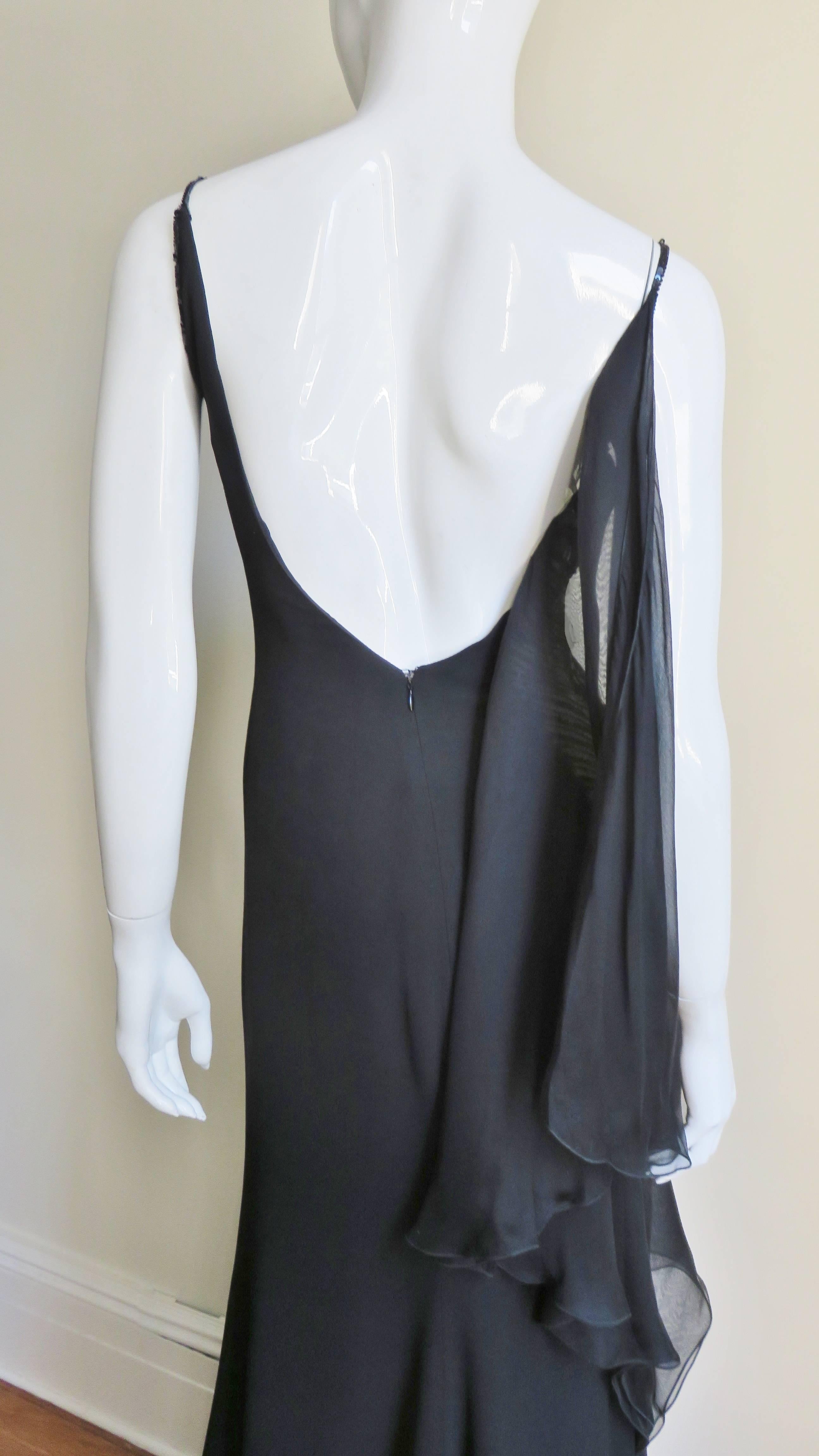 Valentino Sheer Side Silk Slip Gown SS 2000 4