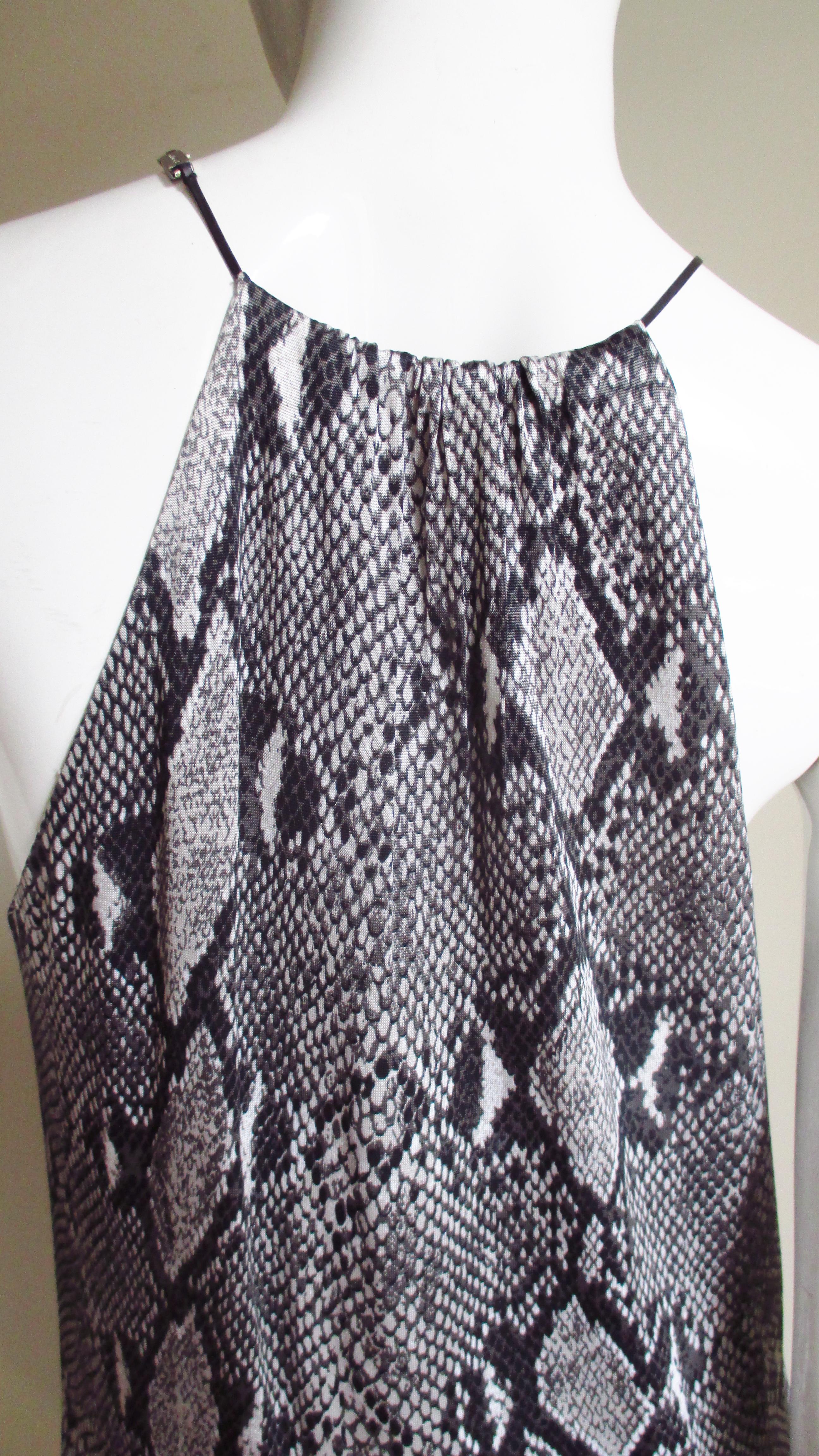 Tom Ford pour Gucci - Robe imprimée en python de soie, printemps-été 2000 en vente 5