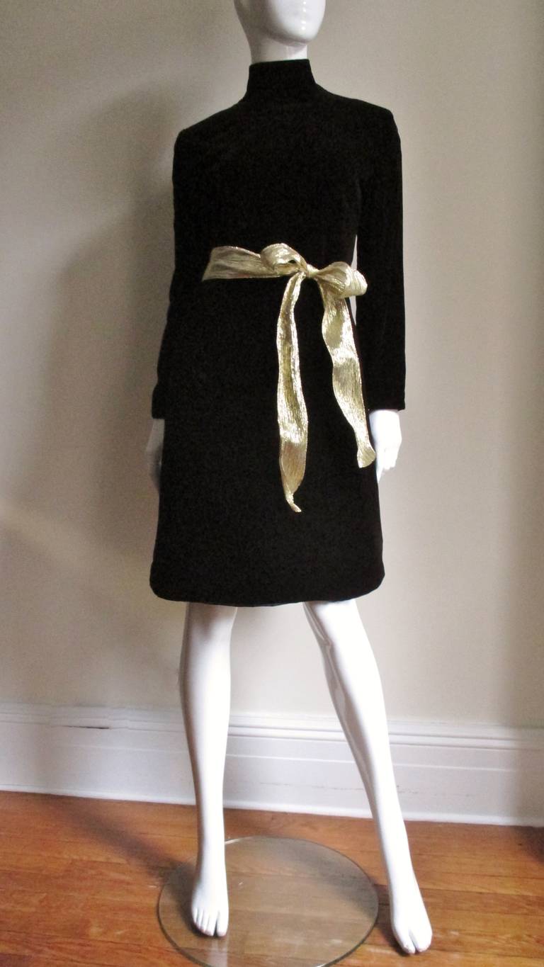 Women's 1960s Pierre Cardin Silk Velvet Dress