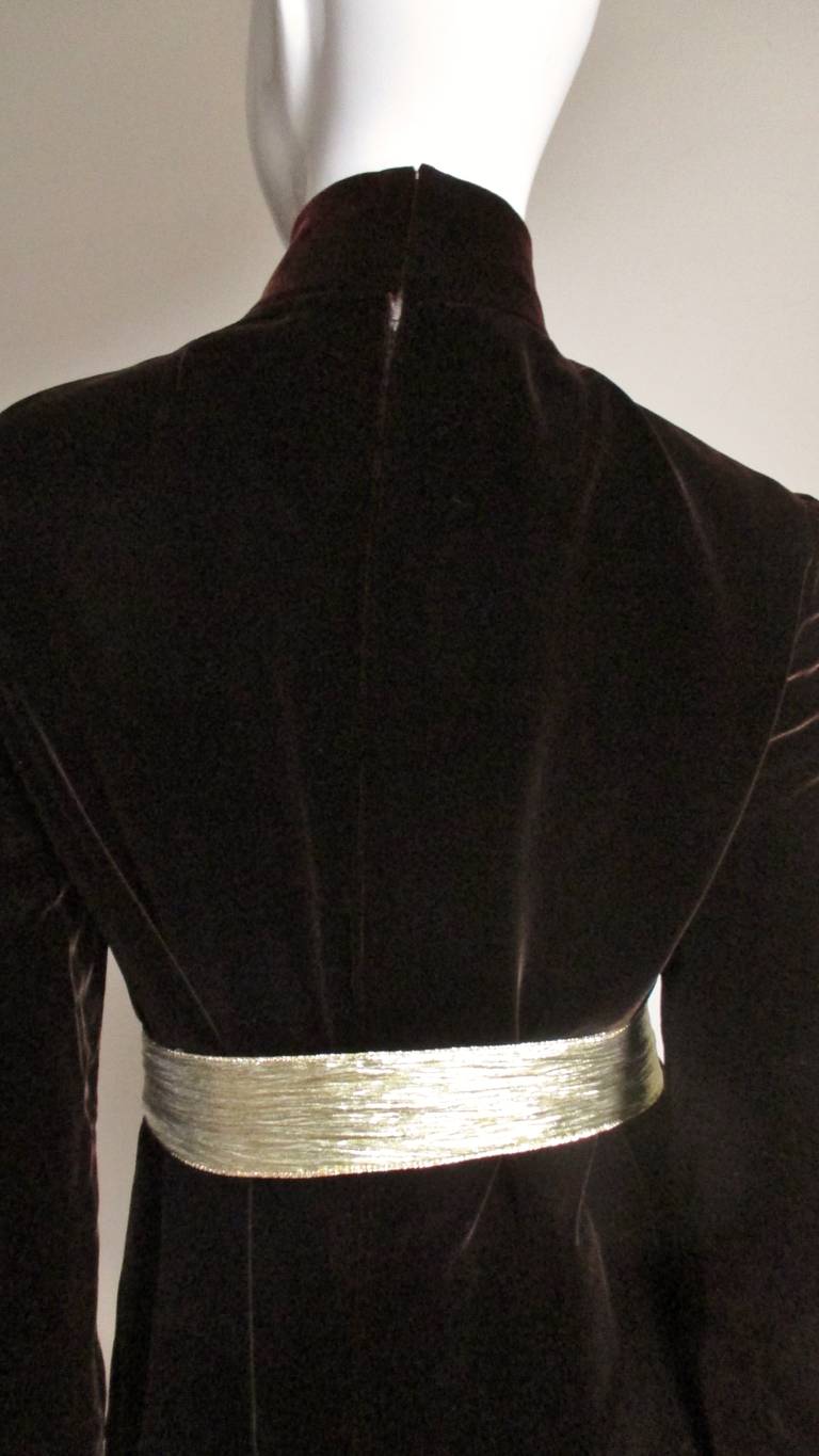 1960s Pierre Cardin Silk Velvet Dress 6
