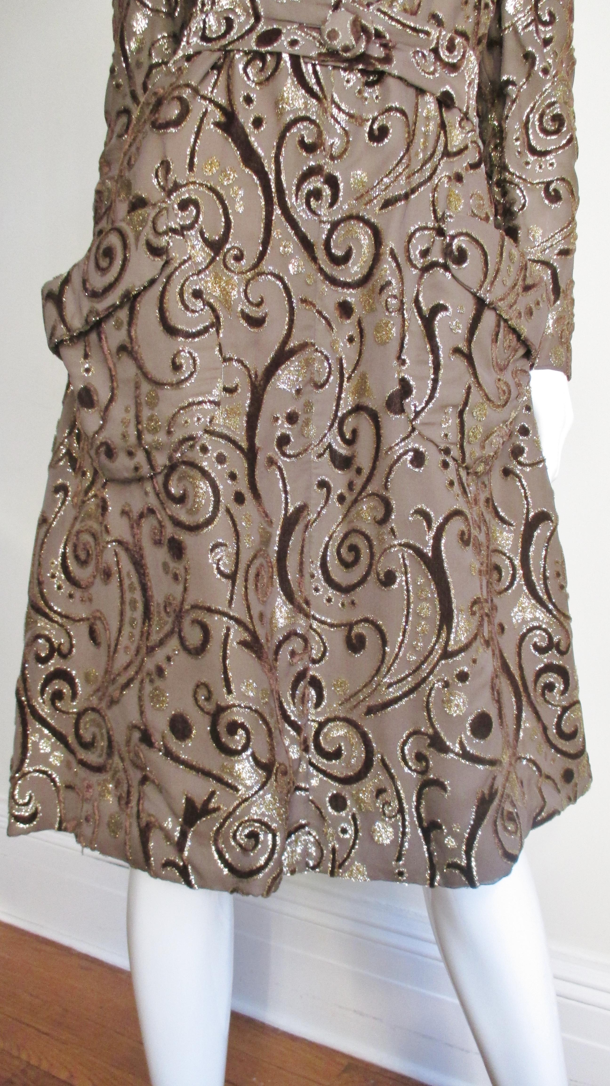  Pauline Trigere 1970s Silk Dress 1