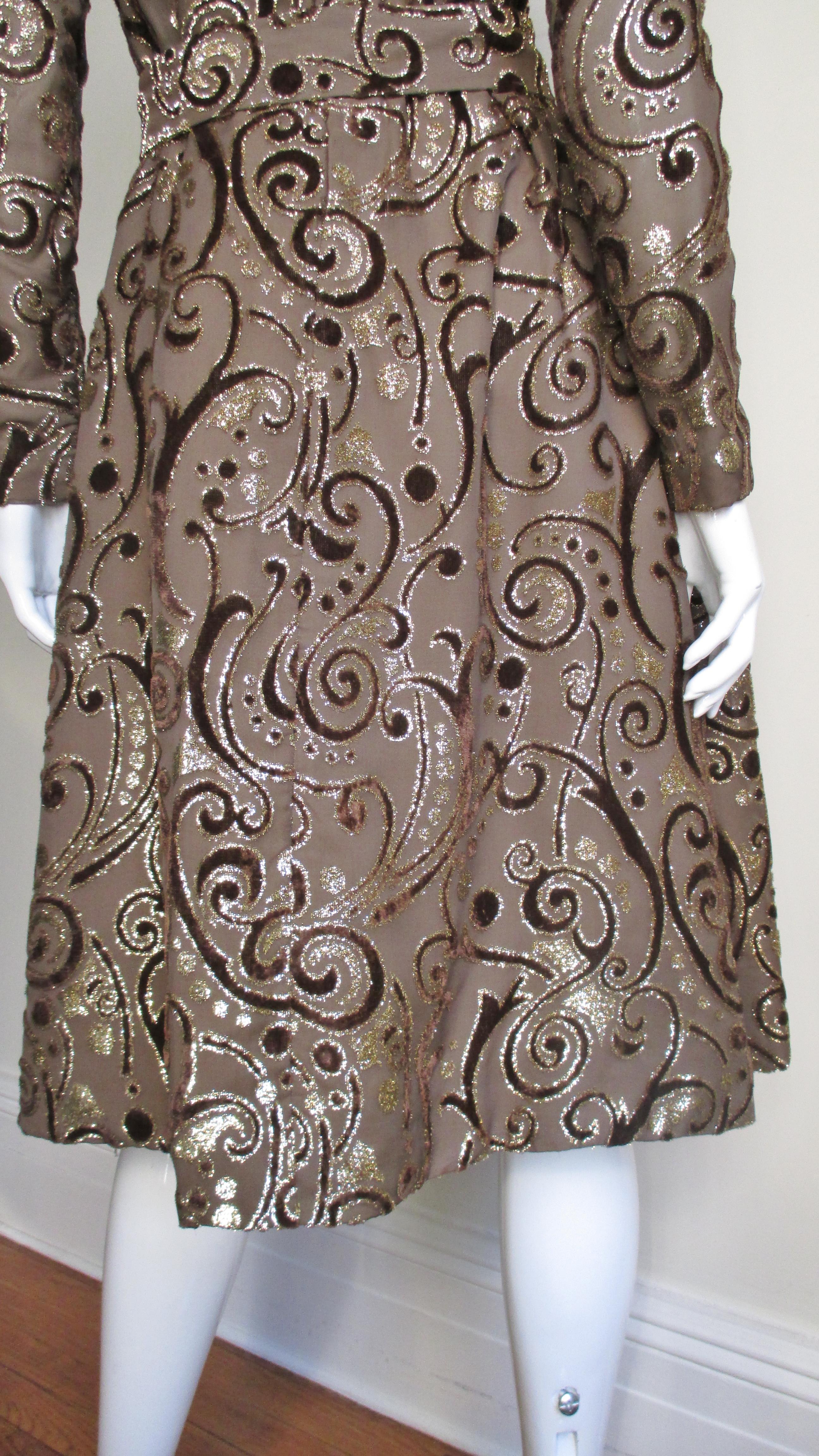  Pauline Trigere 1970s Silk Dress 8