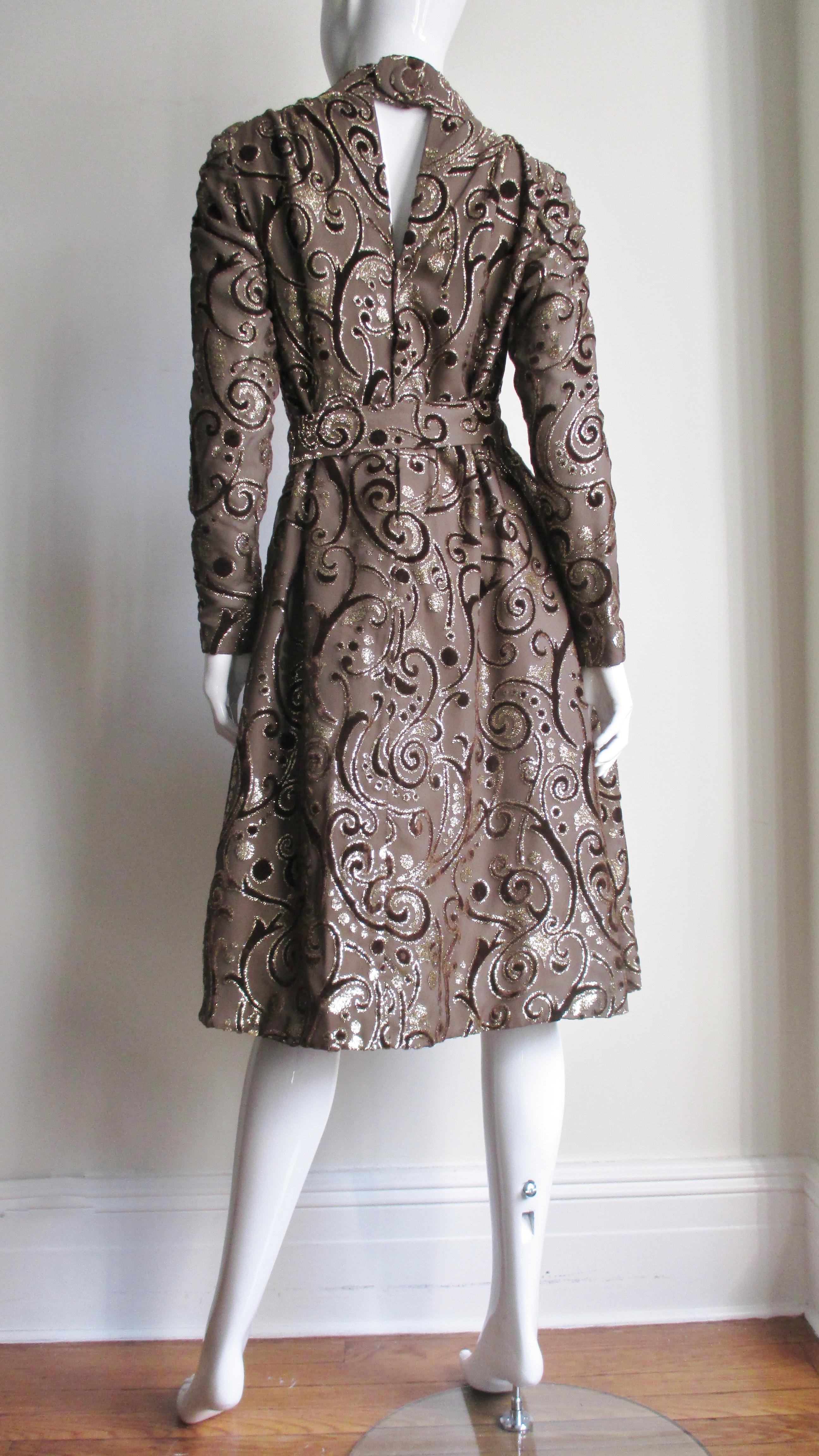  Pauline Trigere 1970s Silk Dress 9