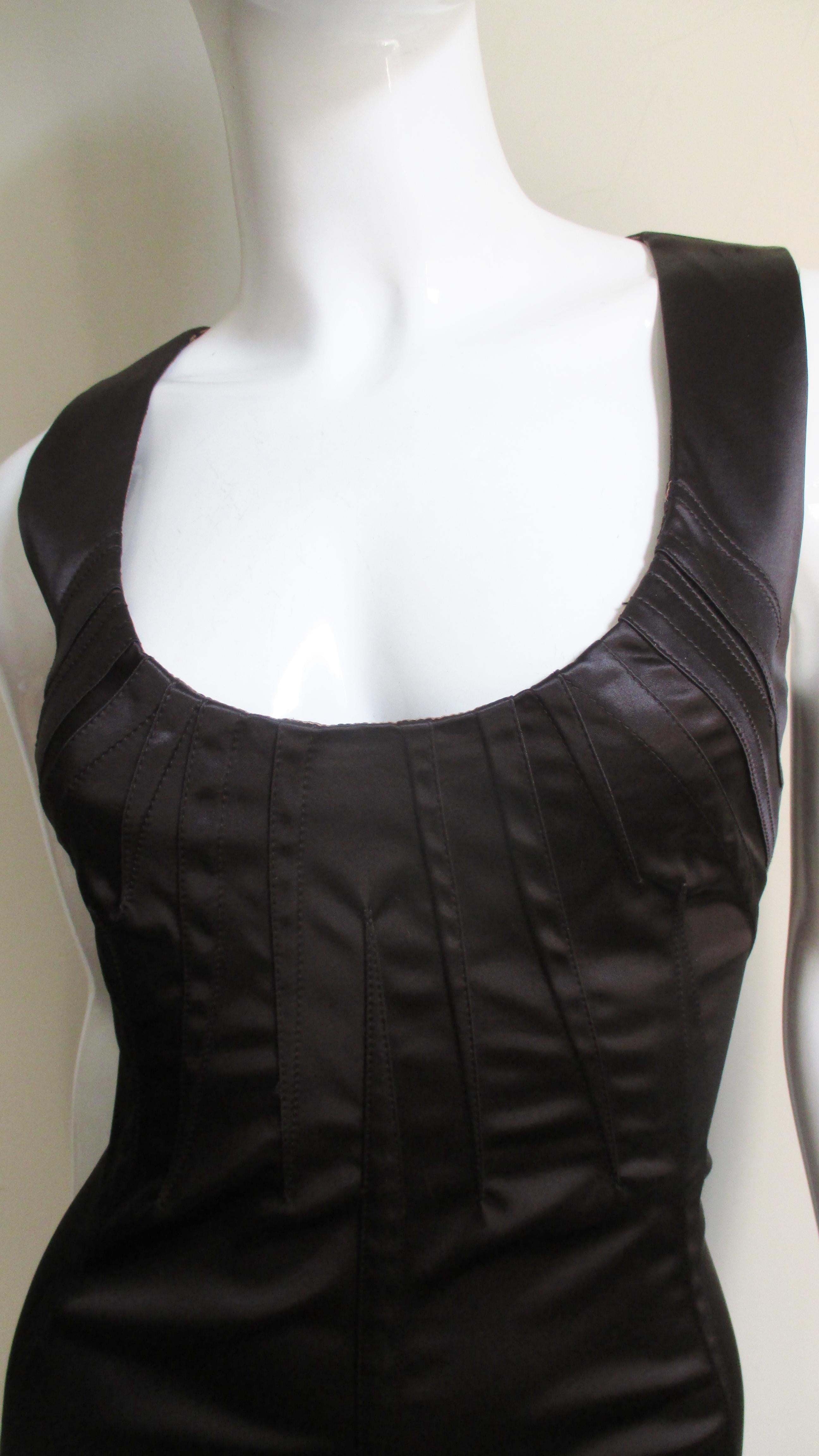 Black  Dolce & Gabbana Dart Detail Bodycon Dress