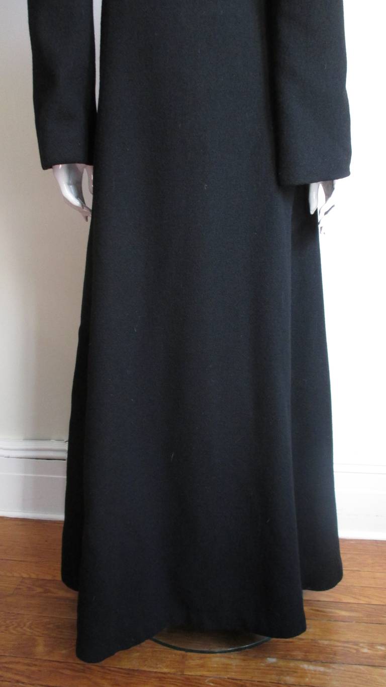 1940s Full Length Coat with Embroidery For Sale 4