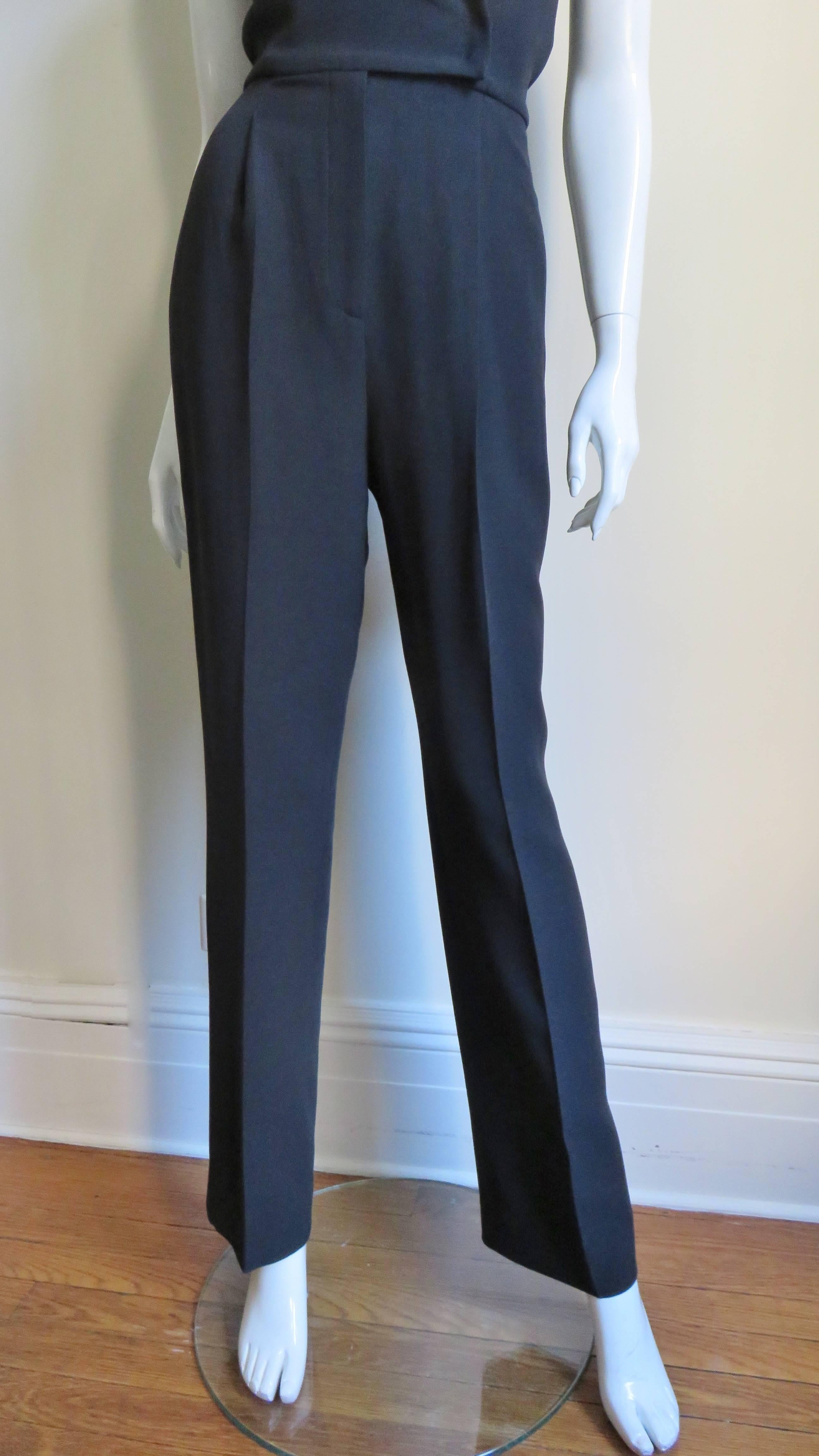 Valentino Silk Halter Jumpsuit For Sale at 1stDibs | halter pantsuit ...