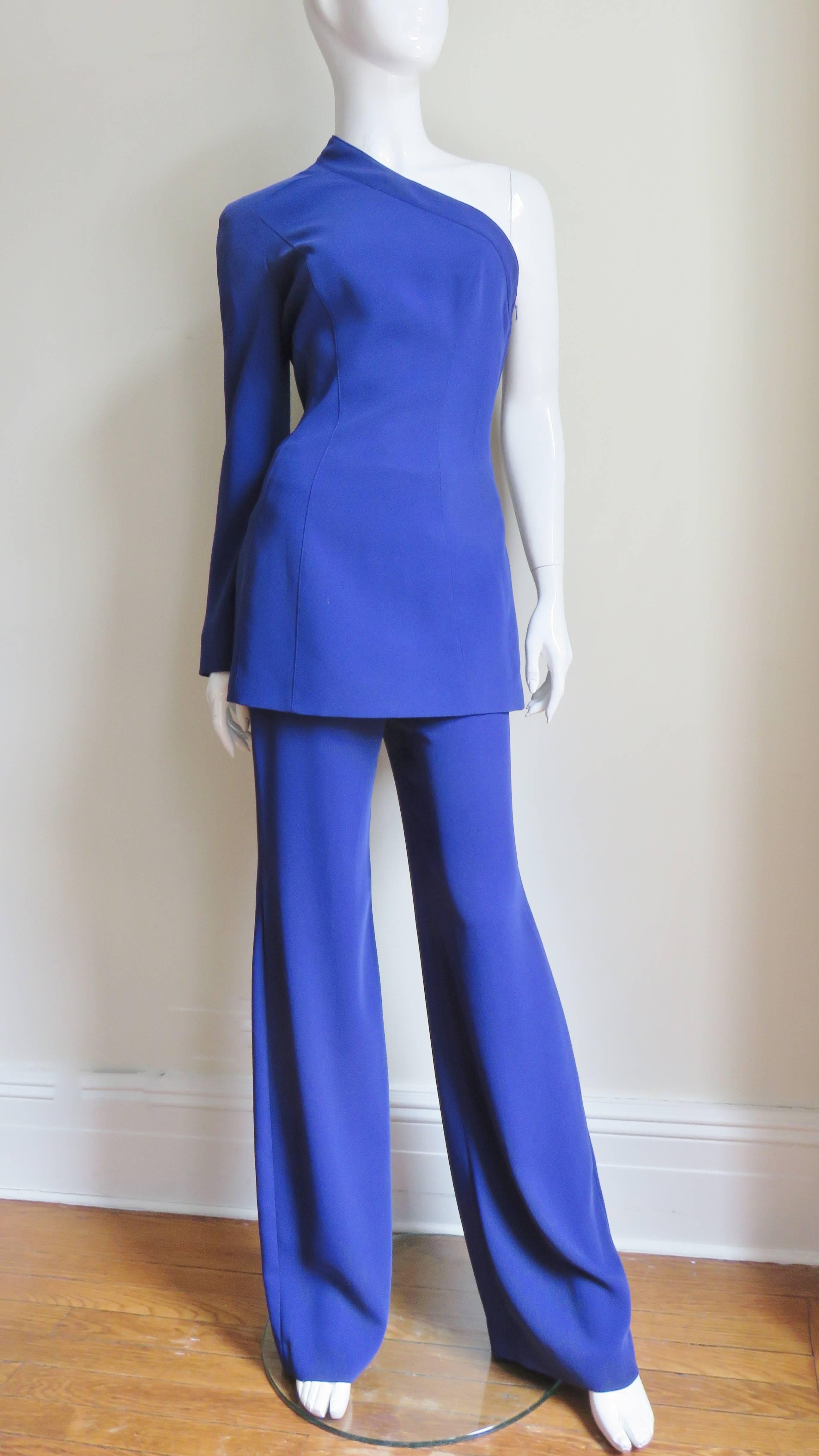 Thierry Mugler New Pants and Jacket with a Removable Sleeve 1