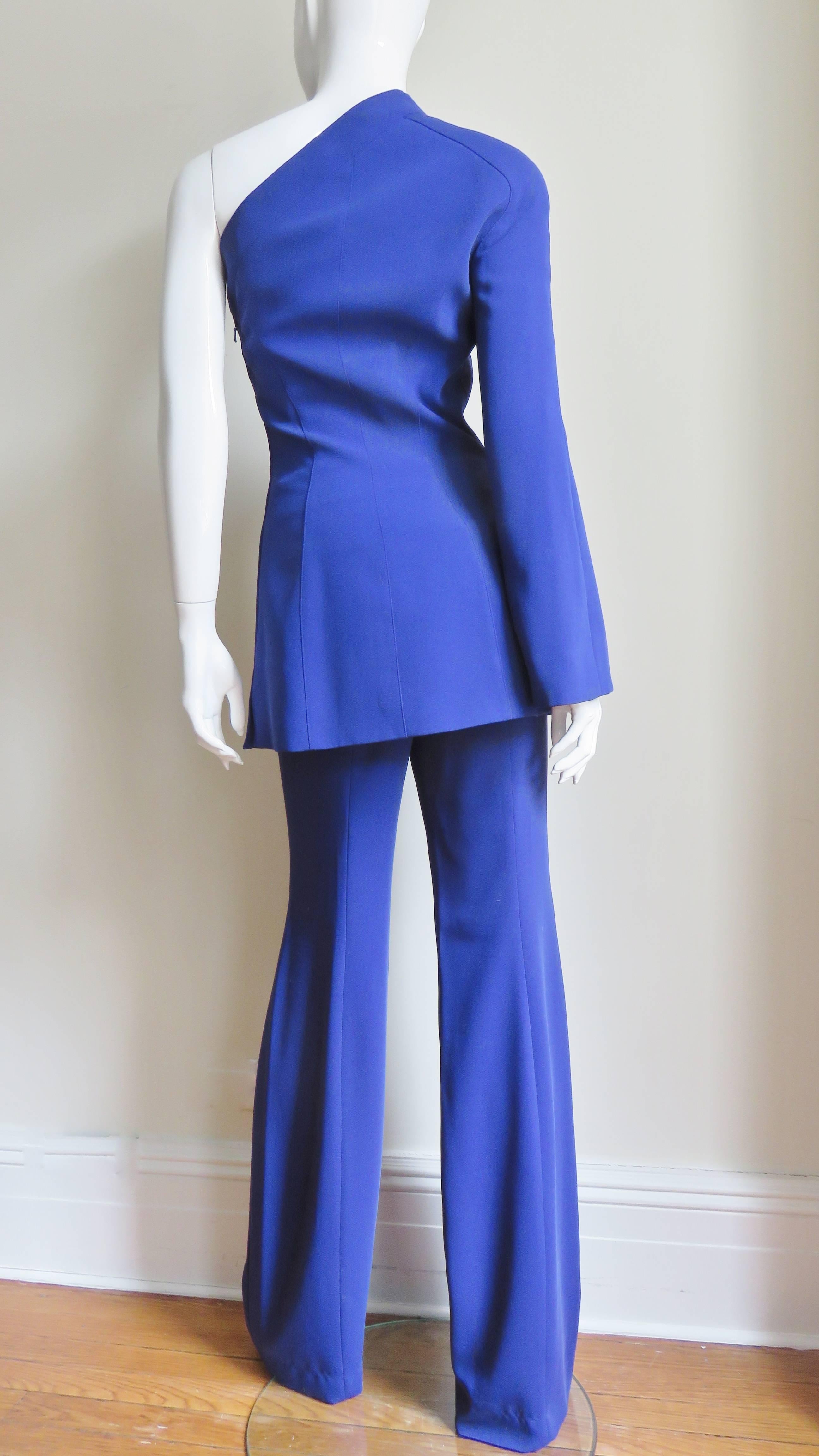 Thierry Mugler New Pants and Jacket with a Removable Sleeve 7