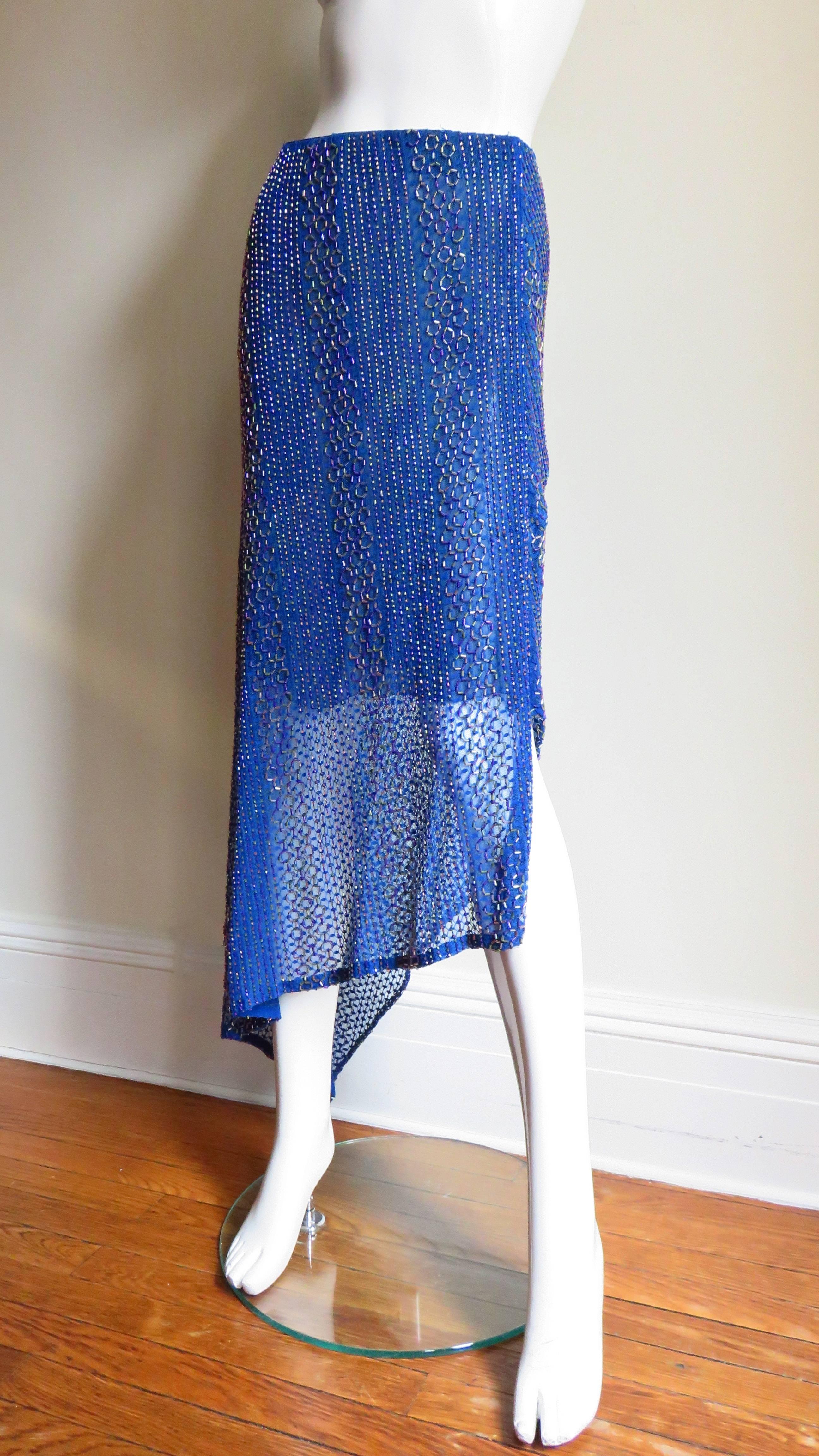 Blue Ordinary People New Skirt with Beading For Sale