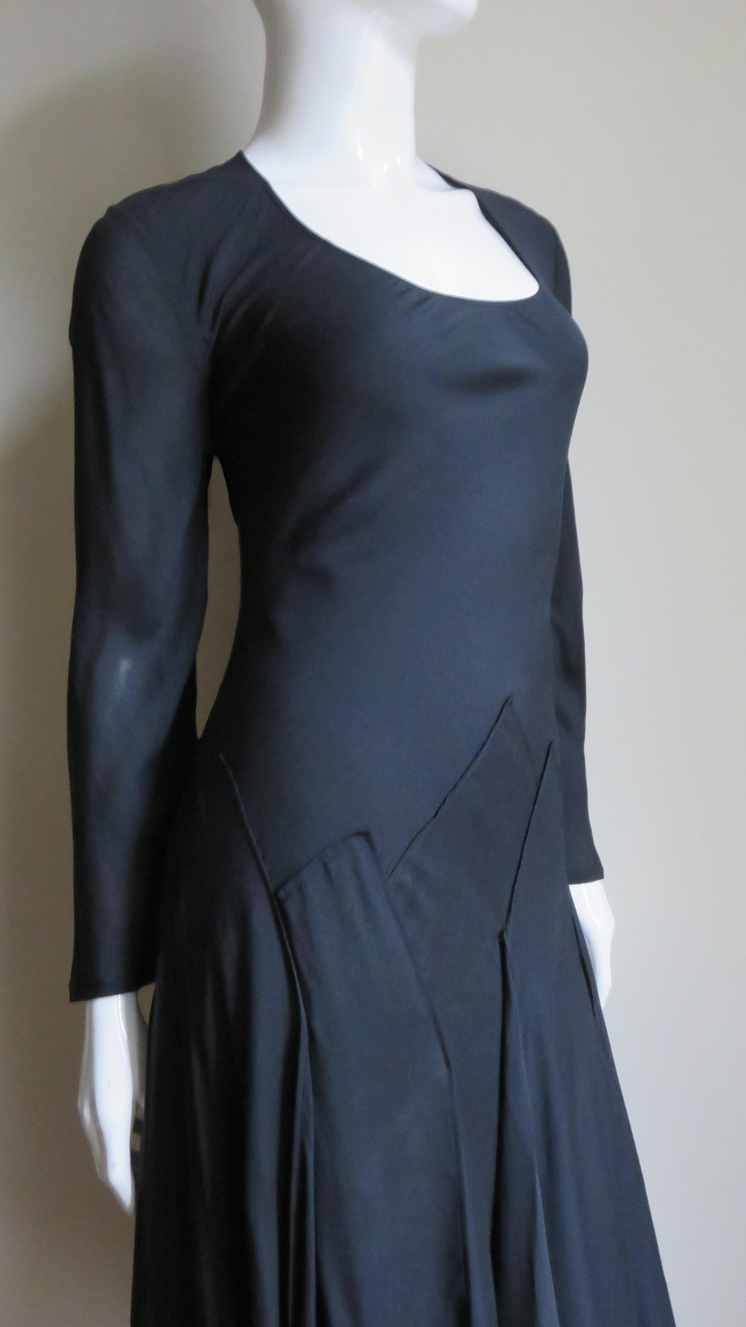 Jil Sander - Robe à ourlet écharpe en vente 4