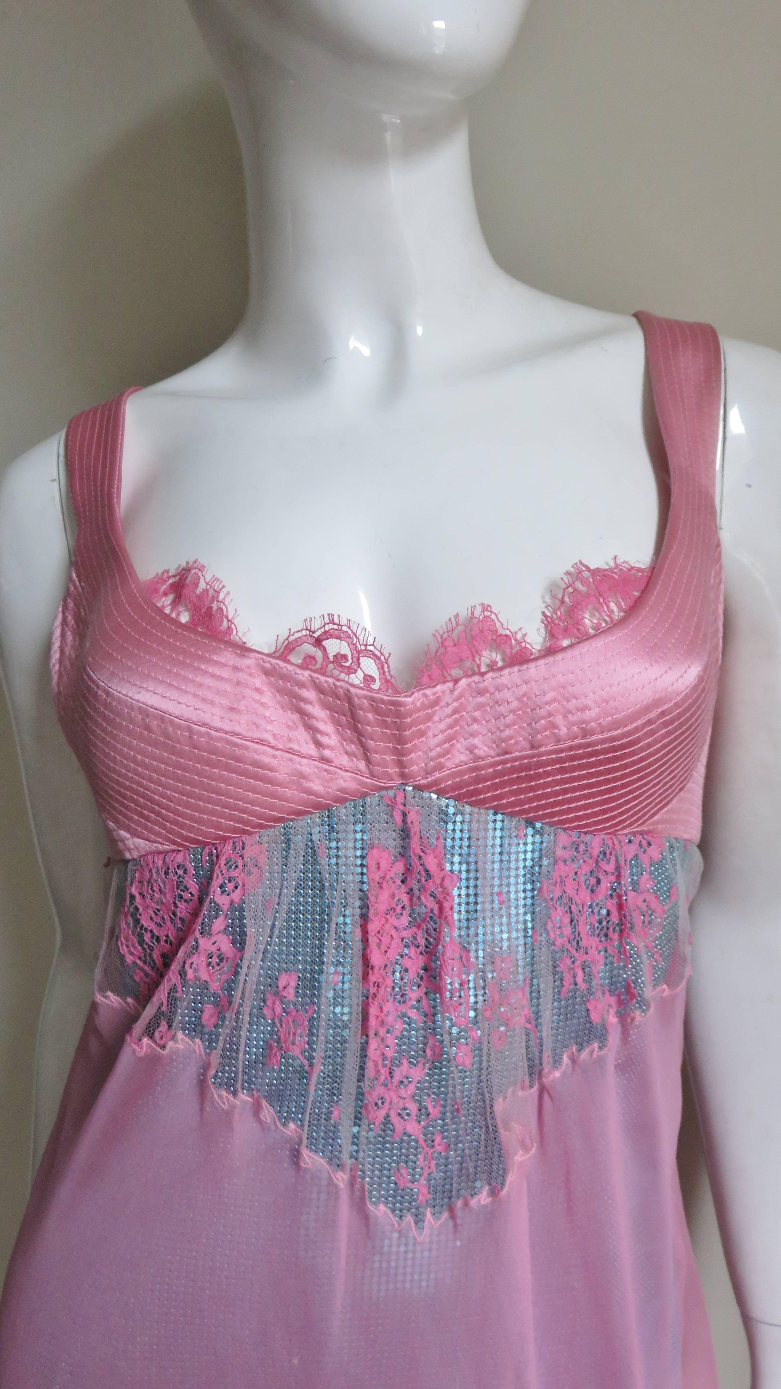 90s versace chain dress