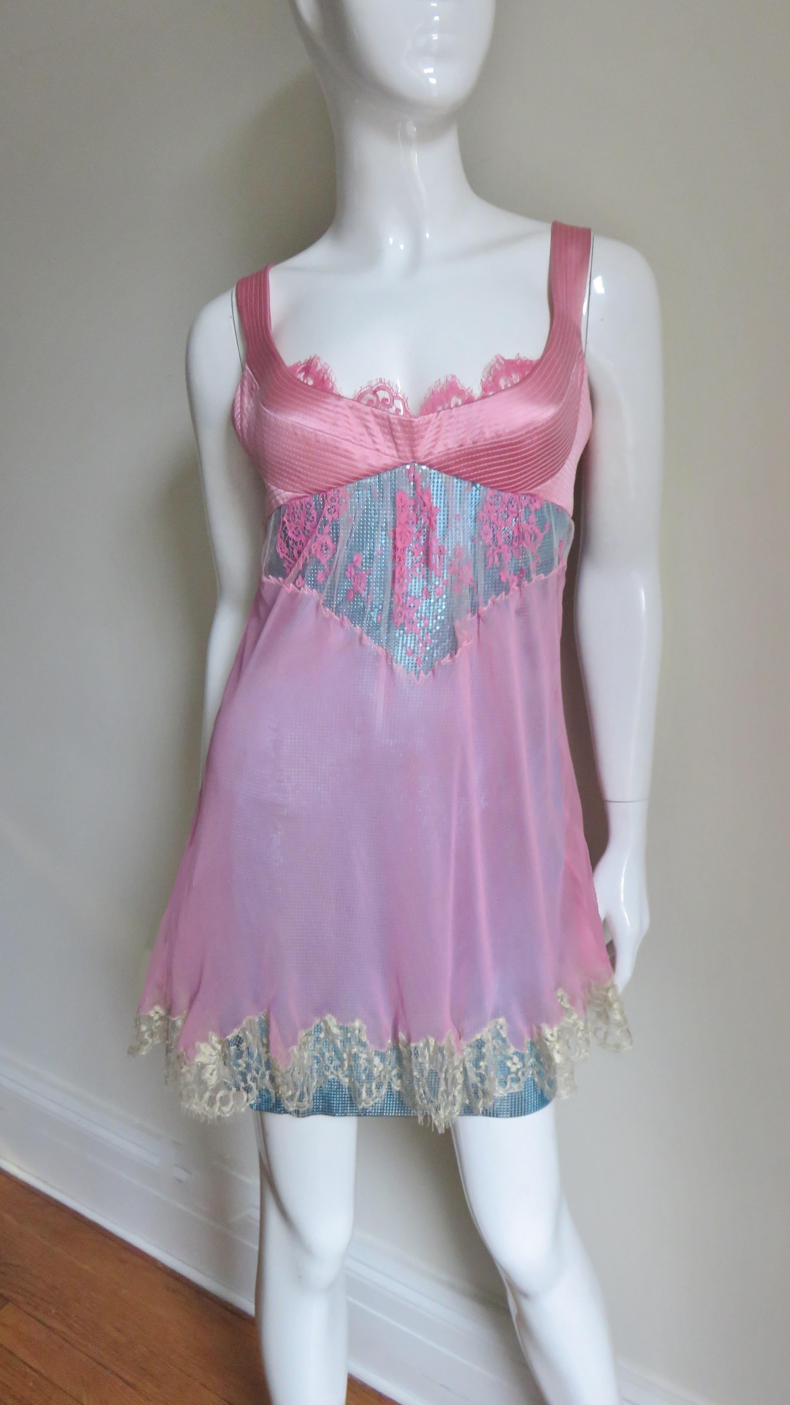 Women's 1990s Gianni Versace Metal Mesh Chain Mail Dress