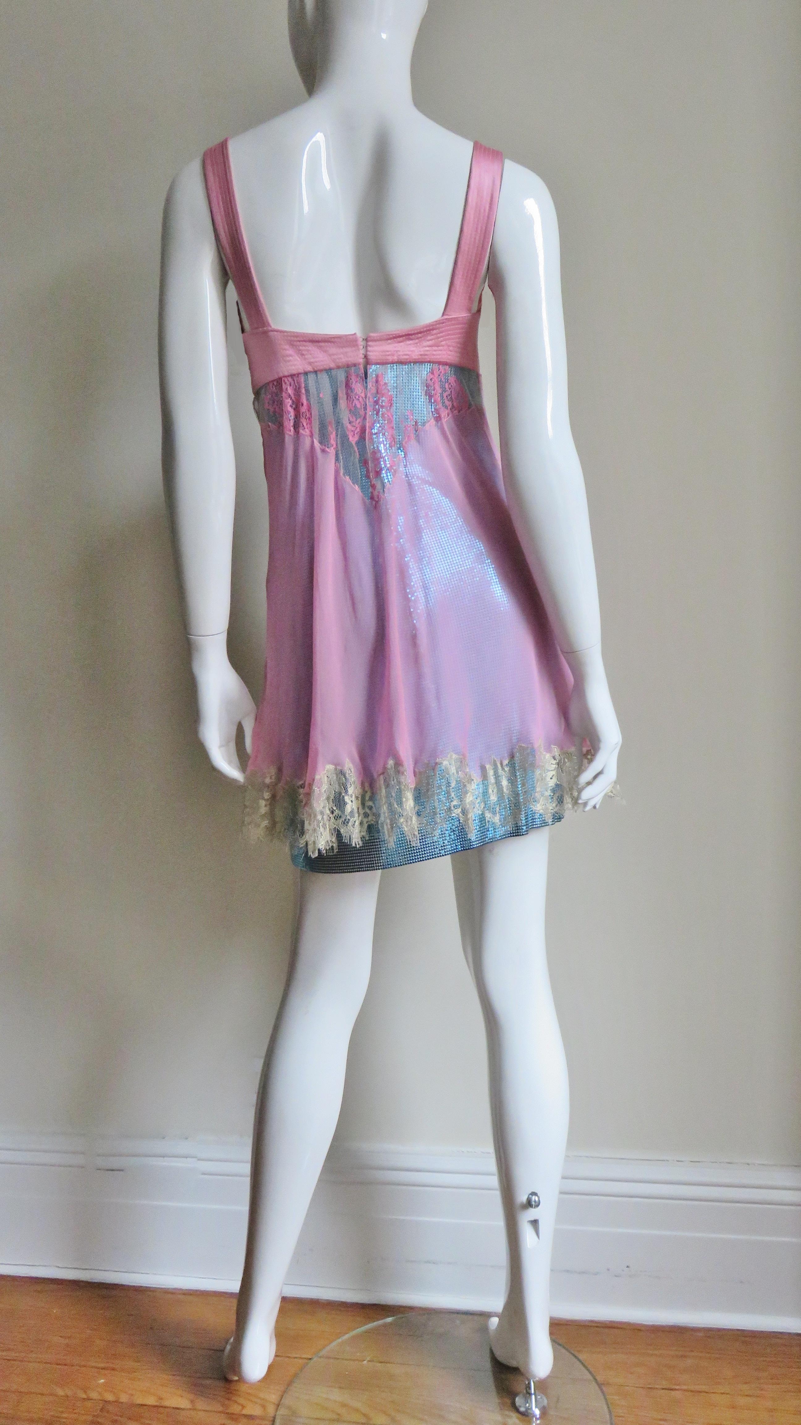 1990s Gianni Versace Metal Mesh Chain Mail Dress 2