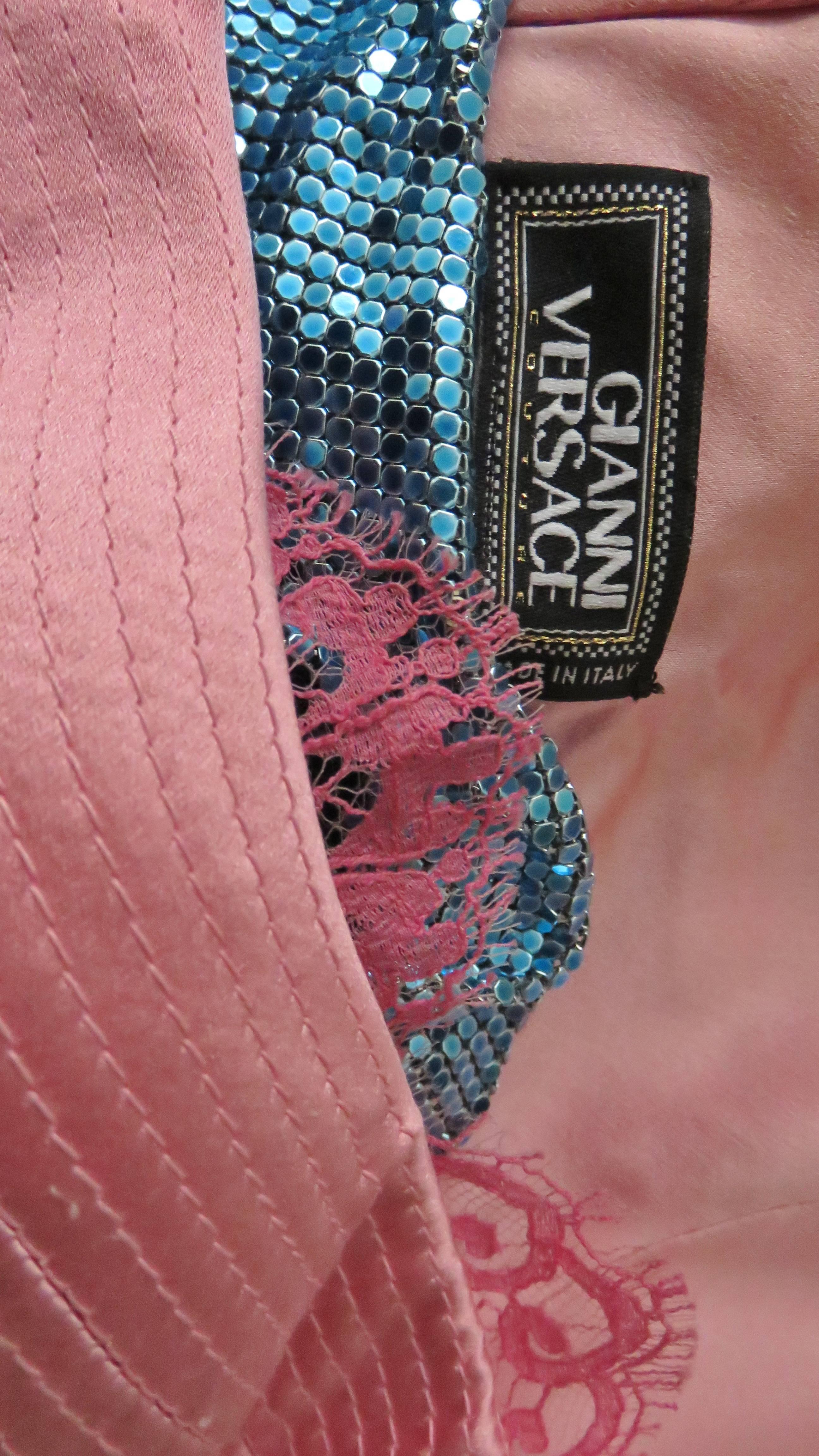 1990s Gianni Versace Metal Mesh Chain Mail Dress 6