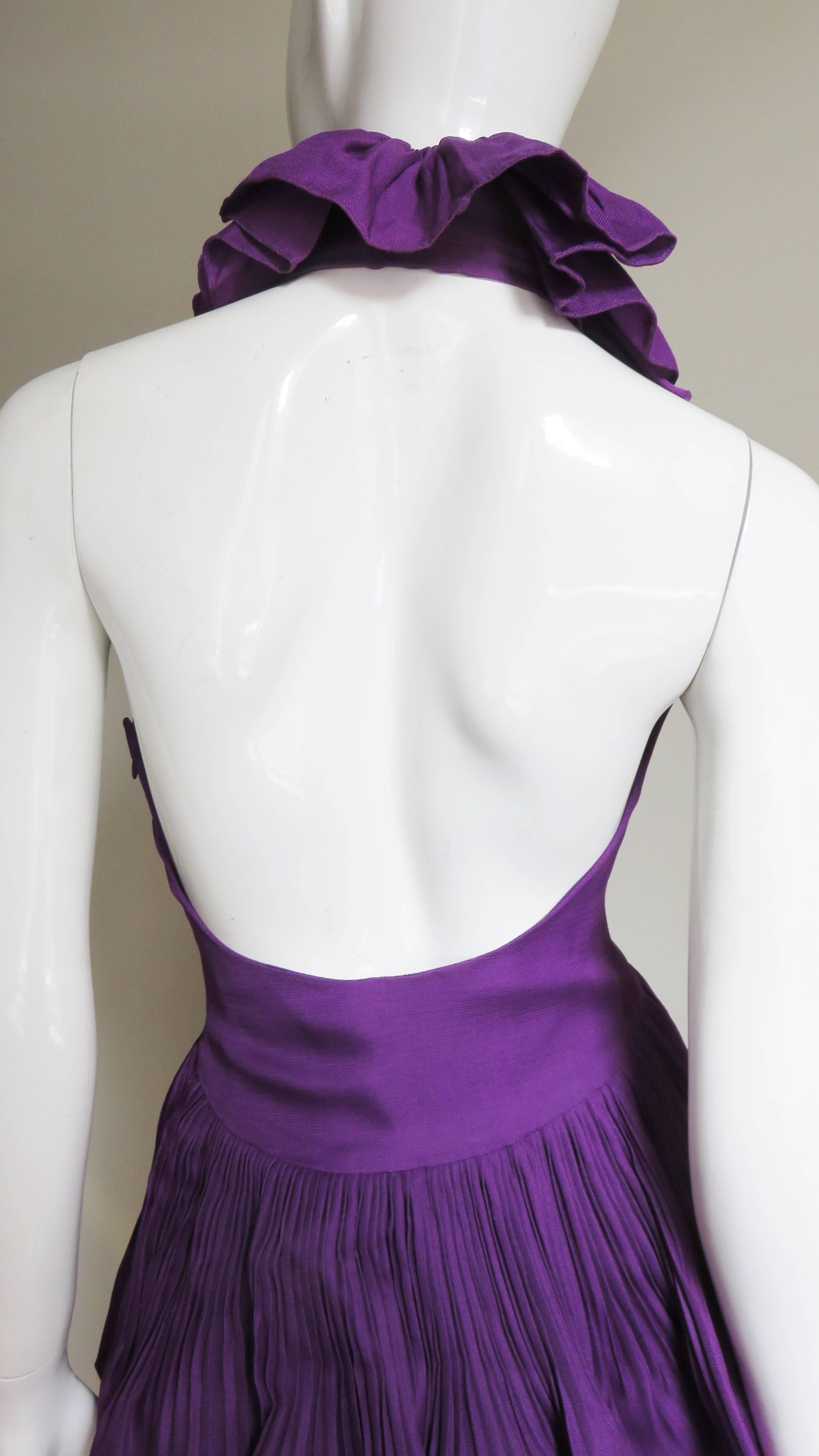 Vestido Halter de Seda John Galliano for Christian Dior S/S 2009 en venta 8