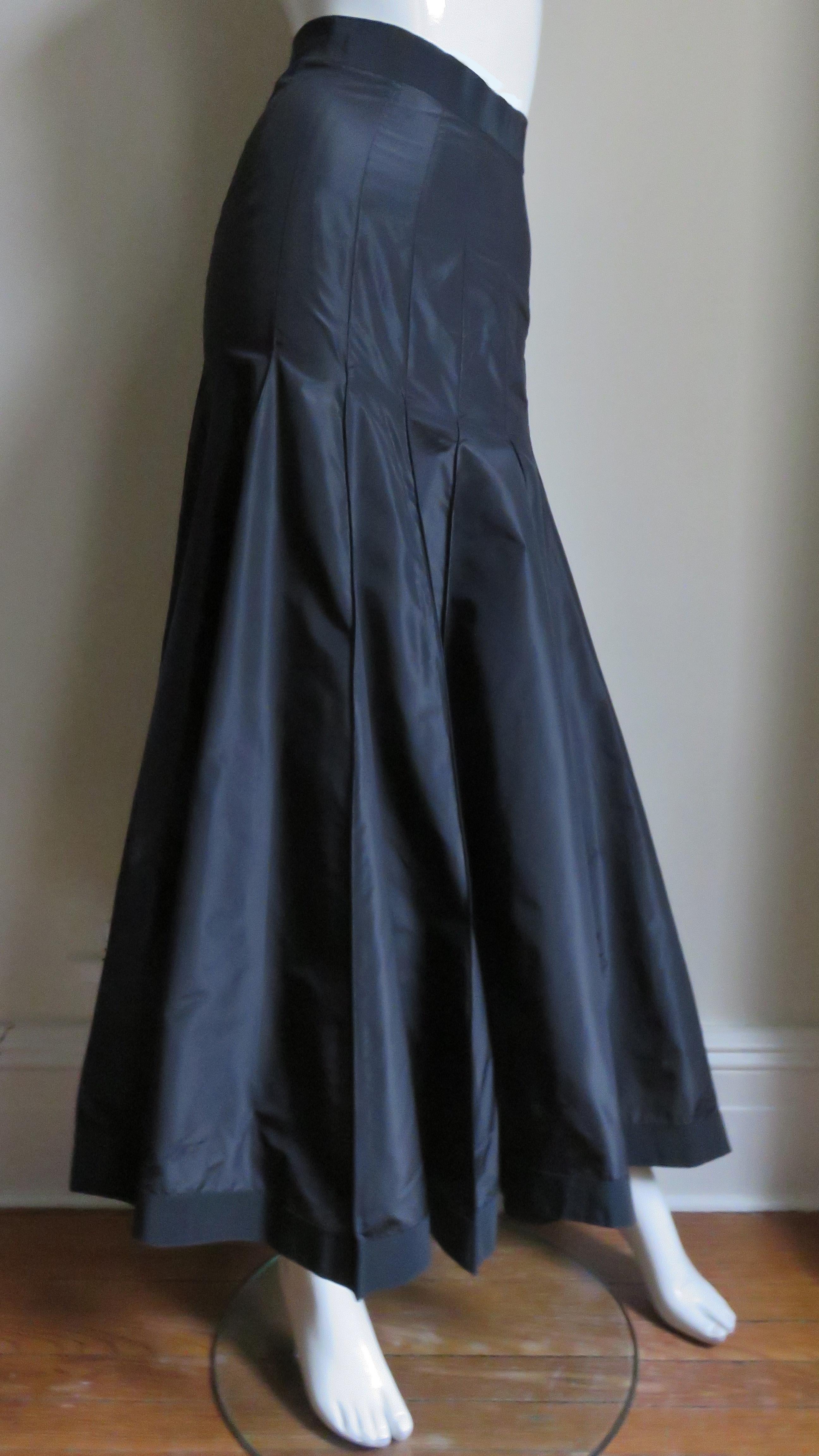 Angelo Tarlazzi New Silk Maxi Skirt In Excellent Condition For Sale In Water Mill, NY