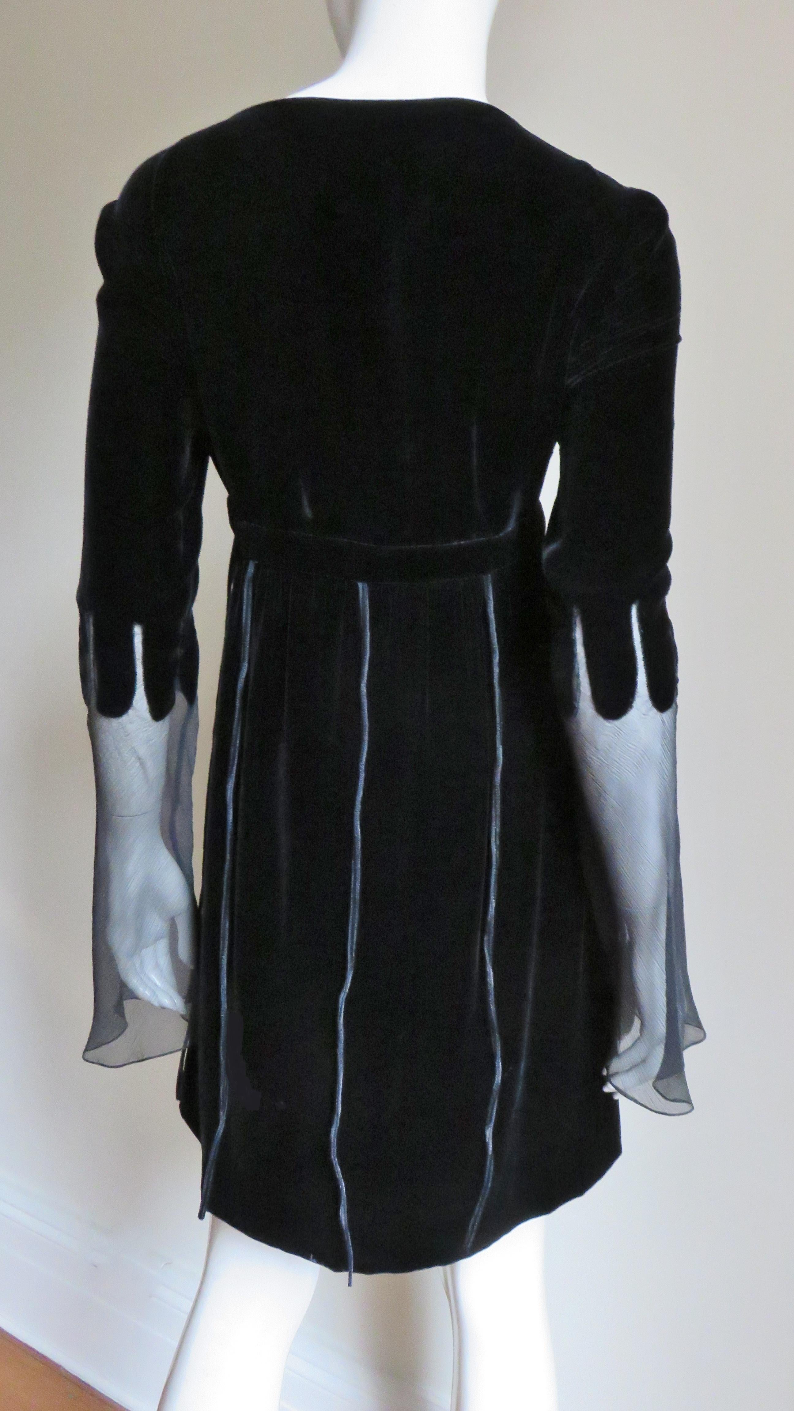 Tom Ford for Gucci New Silk Velvet Dress F/W 2001 For Sale 1