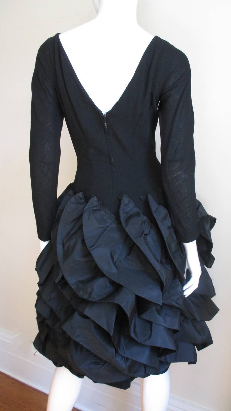 Betty Carol 1950s Sculptural Dress For Sale 8