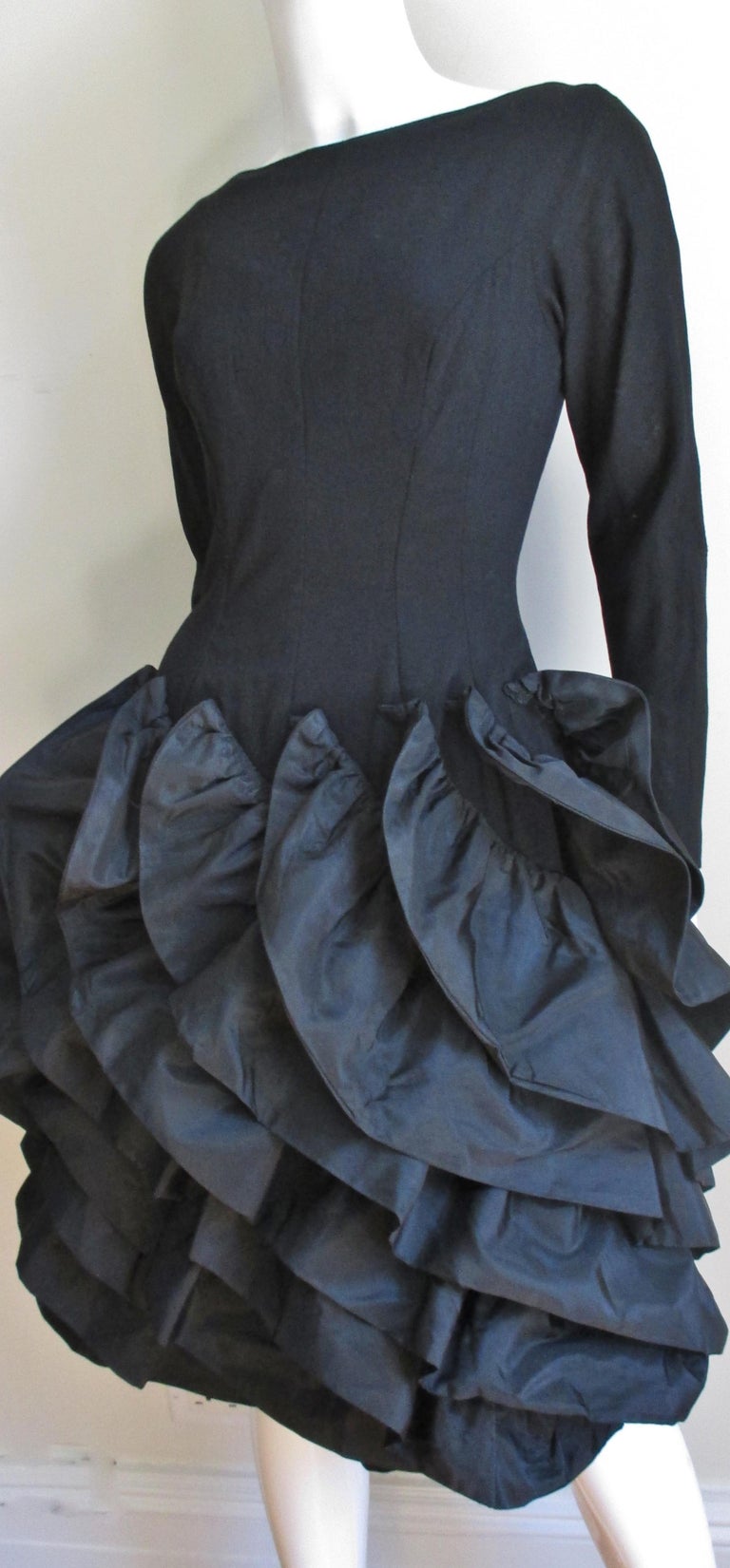 Betty Carol 1950s Sculptural Dress In Good Condition For Sale In Water Mill, NY