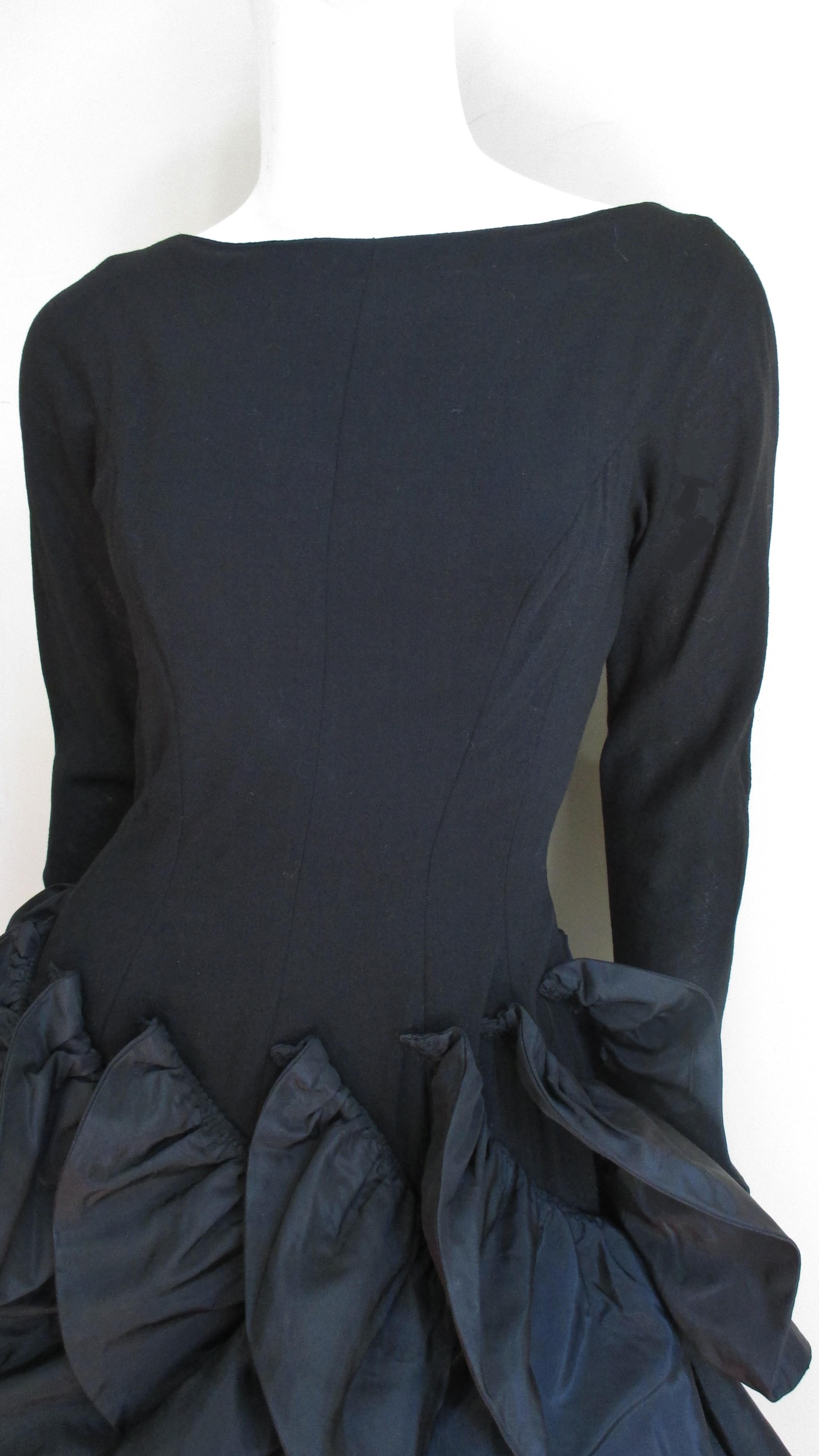 Betty Carol 1950s Sculptural Dress In Good Condition For Sale In Water Mill, NY