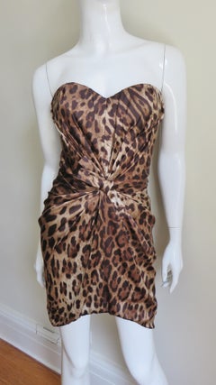 Dolce & Gabbana Strapless Silk Dress