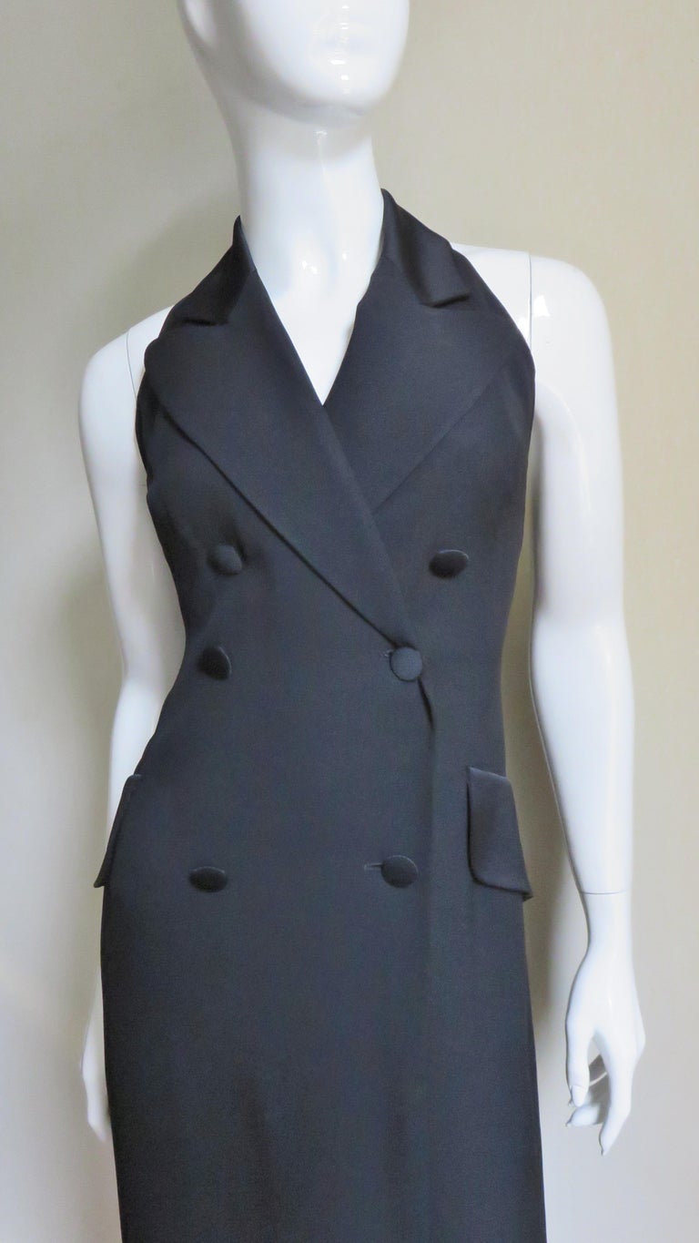 Moschino Halter Tuxedo Jumpsuit For Sale at 1stDibs | tuxedo style  jumpsuit, tuxedo halter jumpsuit, banana republic tuxedo jumpsuit