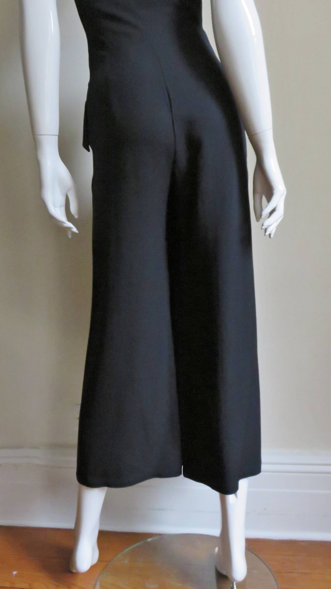 Moschino Halter Tuxedo Jumpsuit  For Sale 4