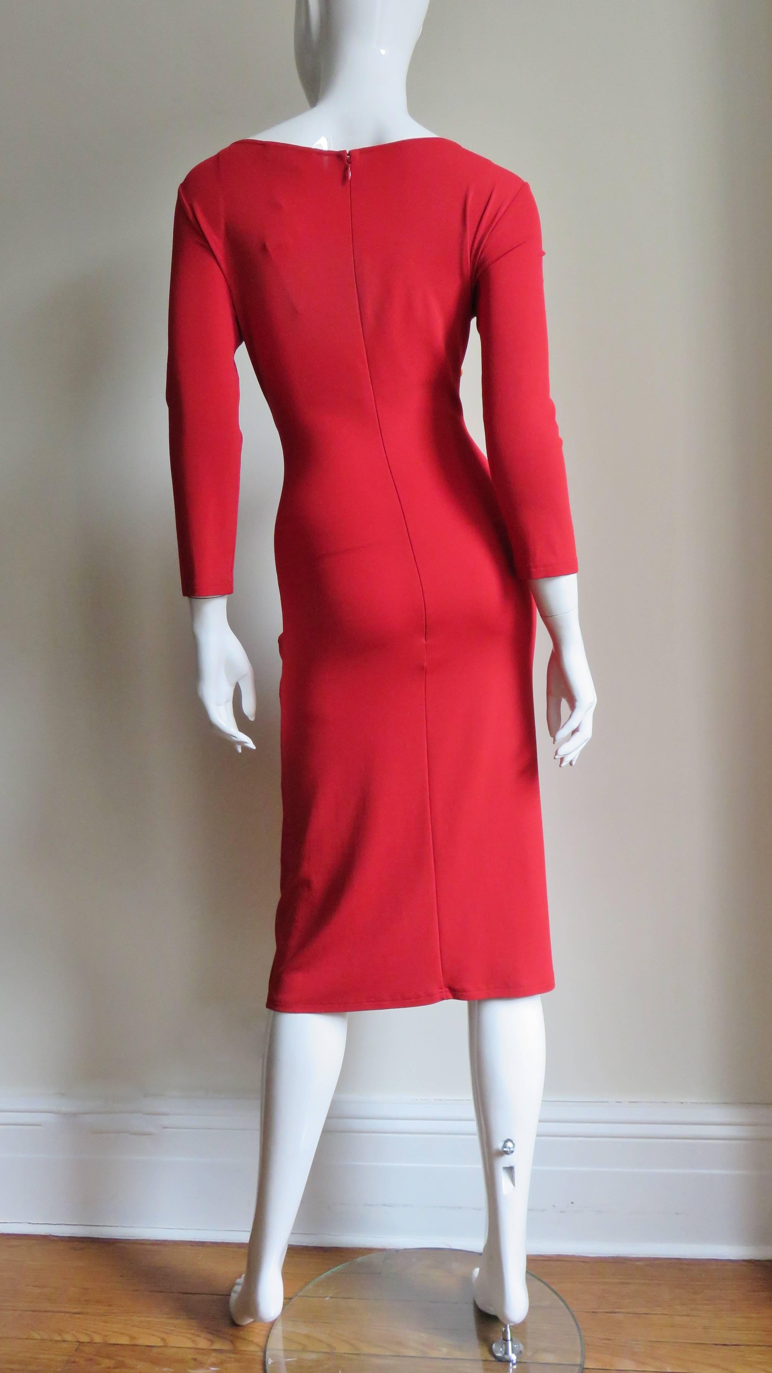 Wickel-Bodycon-Kleid von Celine im Angebot 6