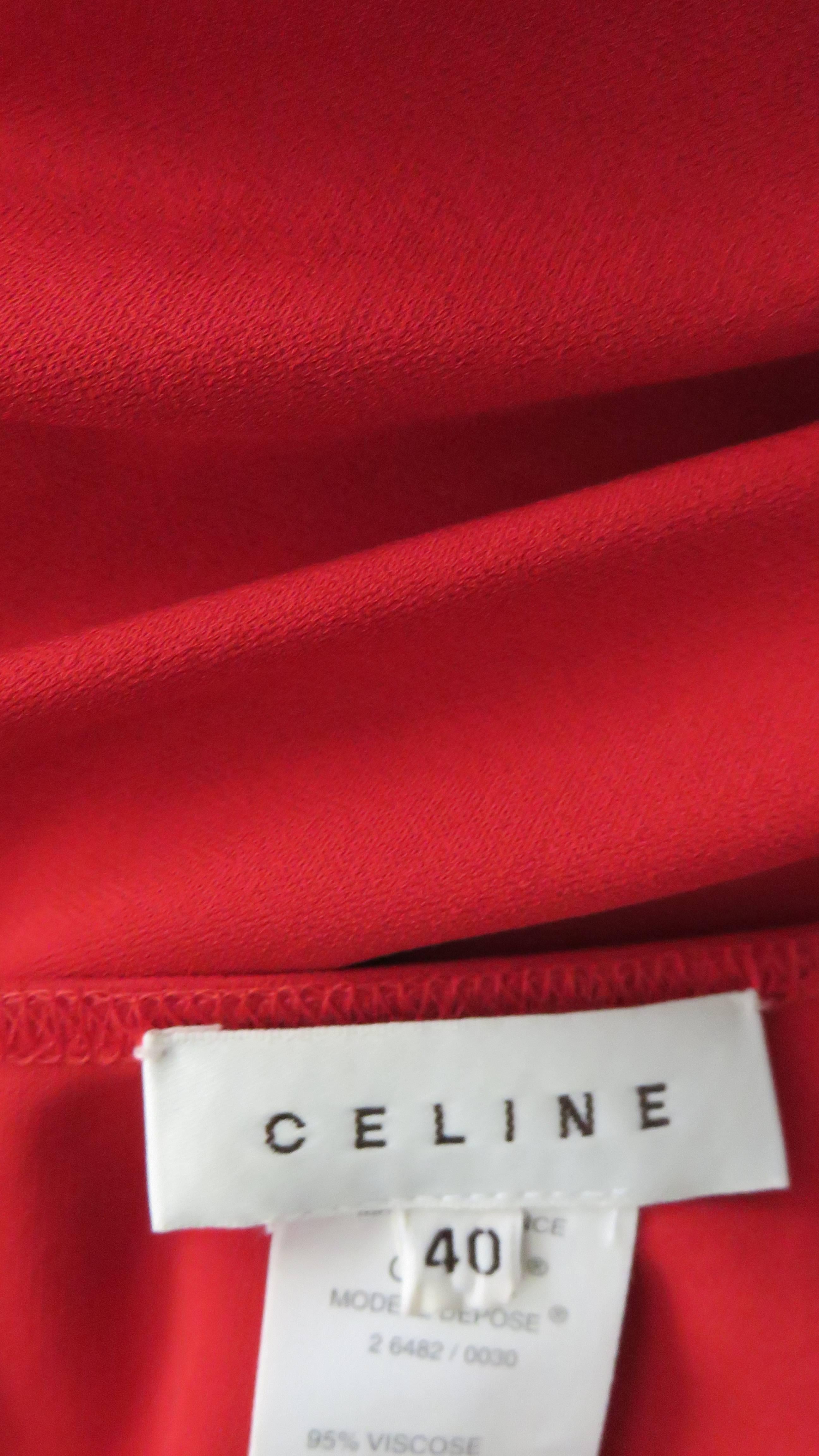 Céline - Robe moulante enveloppante en vente 7