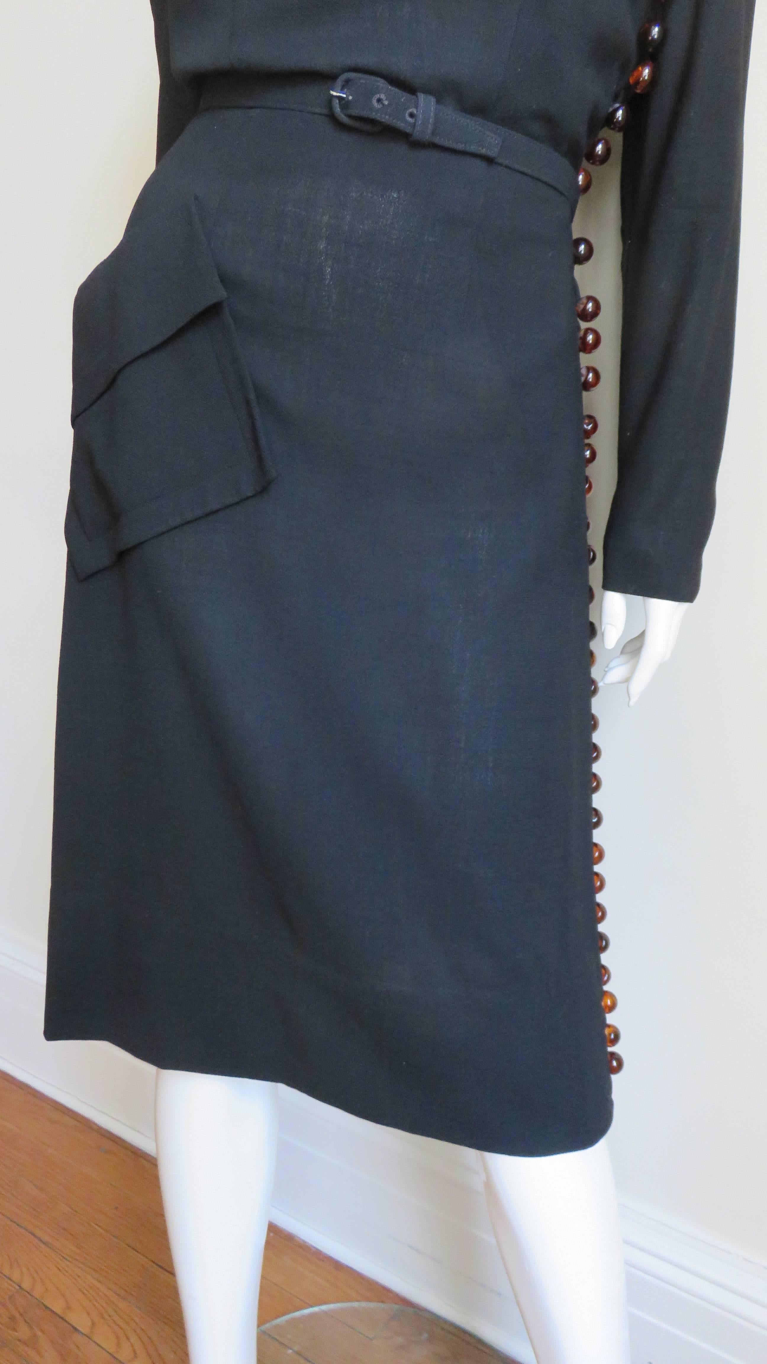1950s Eisenberg Originals Dress with Button Side 3