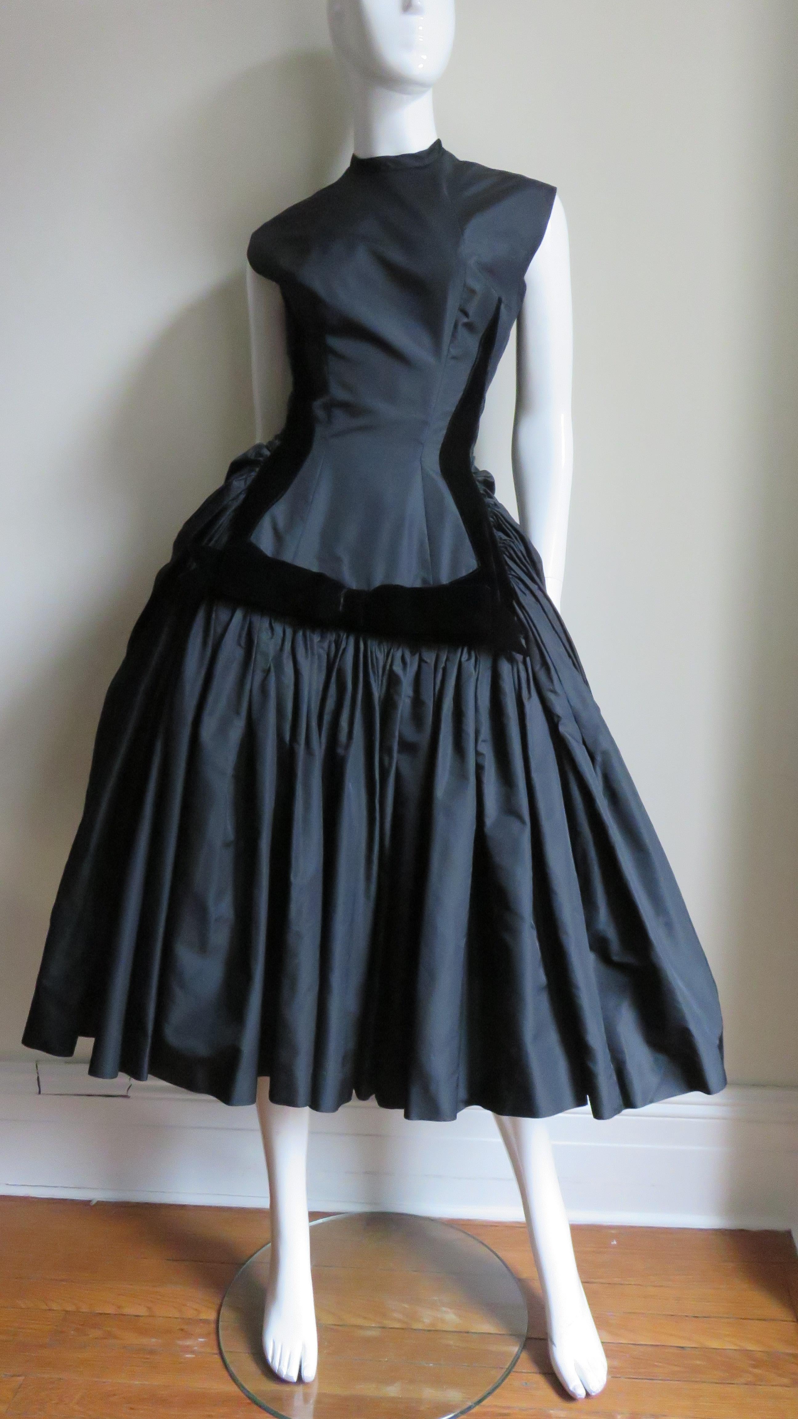1950s Neusteters Silk Dress 3